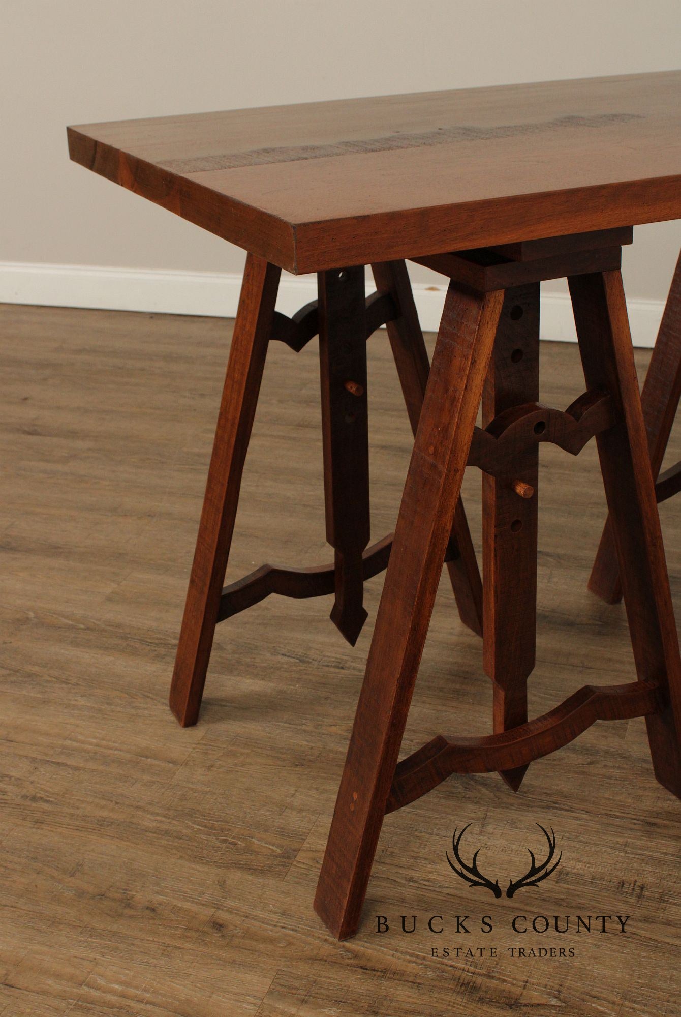 Industrial Style Sawhorse Work Table