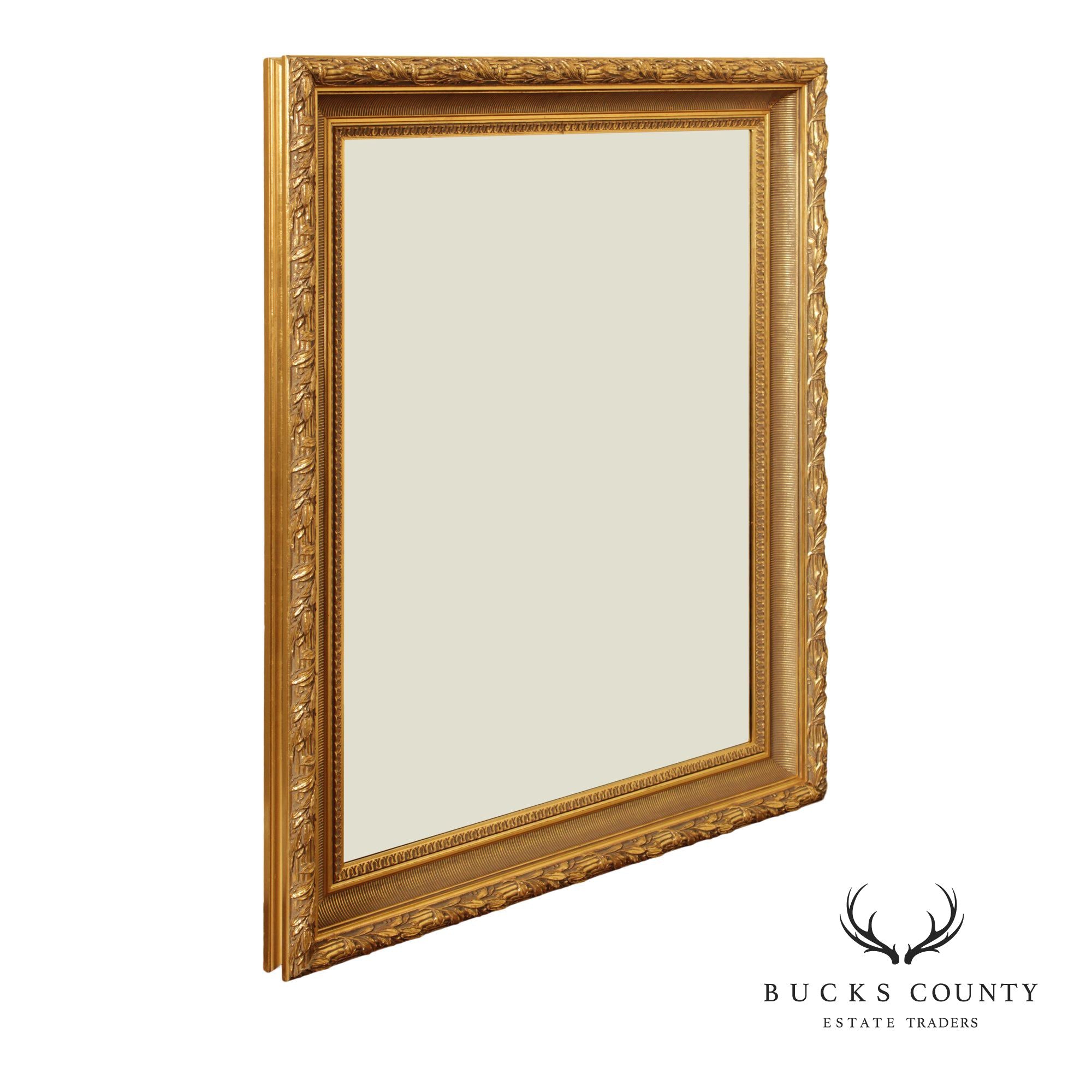 LaBarge Large Gold Frame Wall Mirror