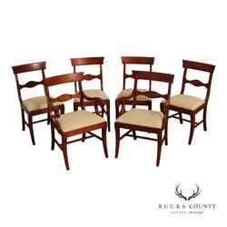 Pennsylvania House Empire Style Set of Six Cherry Dining Chairs