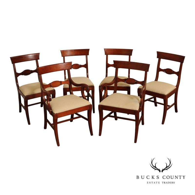 Pennsylvania House Empire Style Set of Six Cherry Dining Chairs