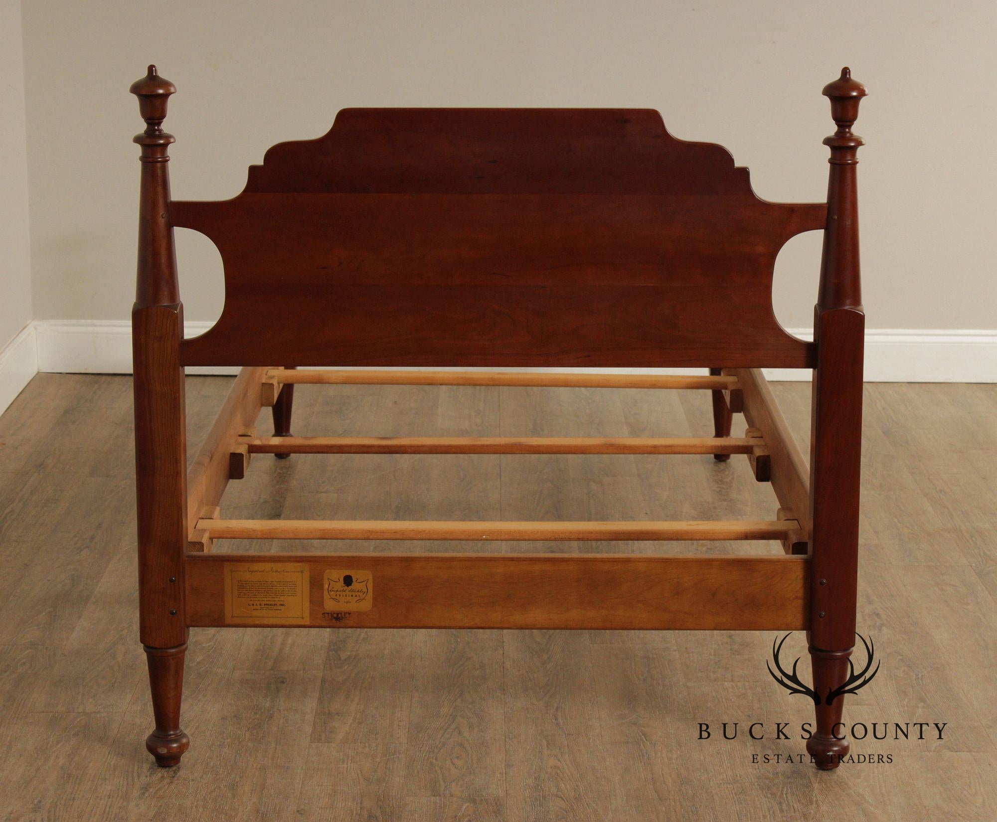 Stickley Cherry Valley Pair of Twin Poster Beds