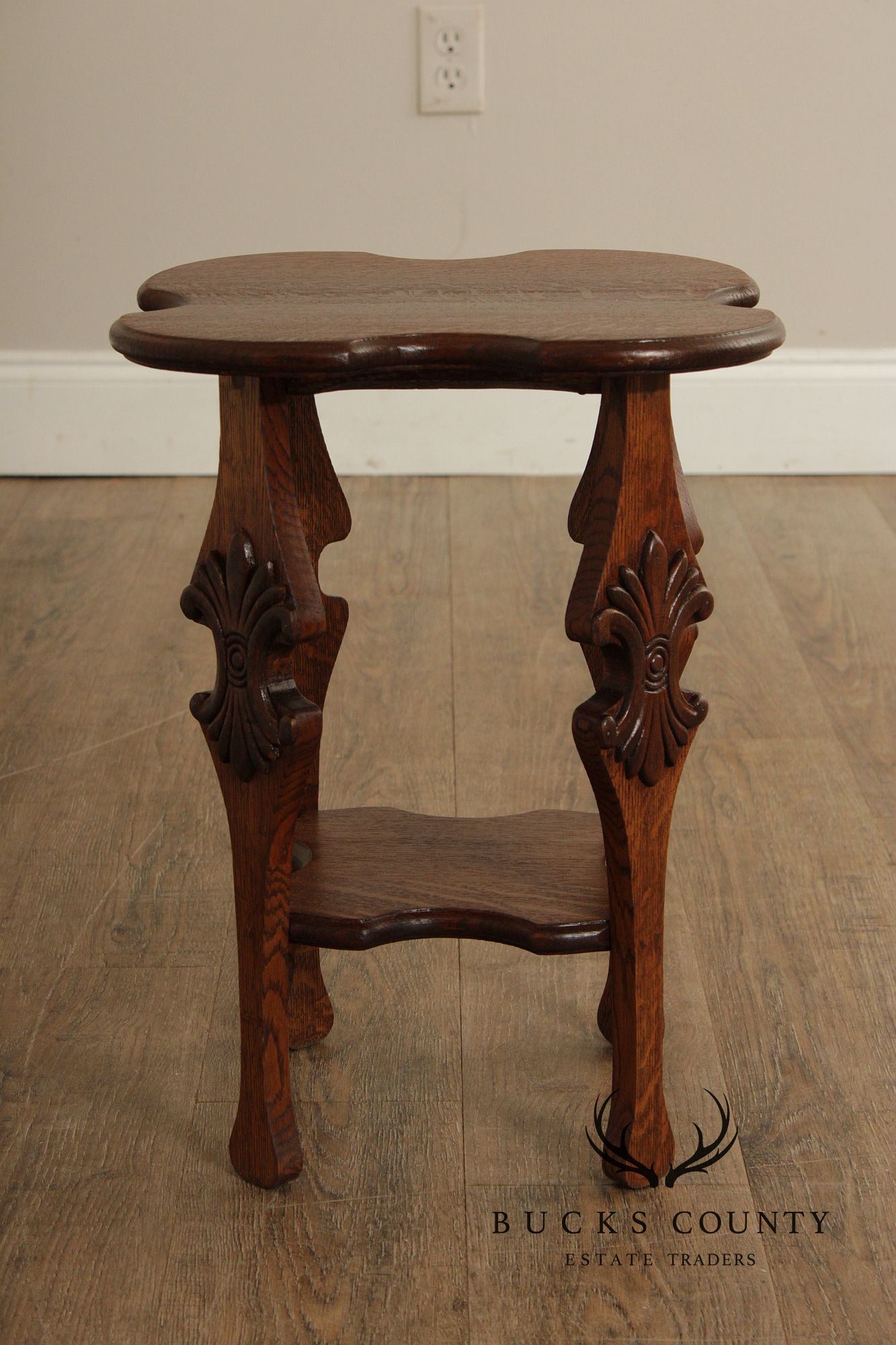 Antique Arts and Crafts Oak Tabouret