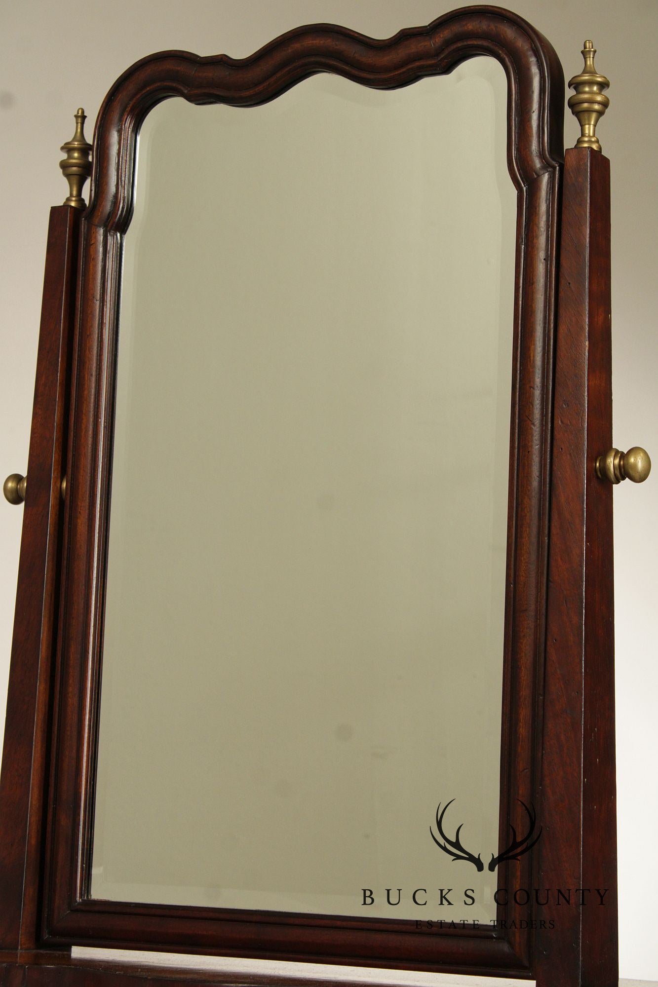 Greenbaum Interiors Georgian Style Mahogany Shaving Mirror