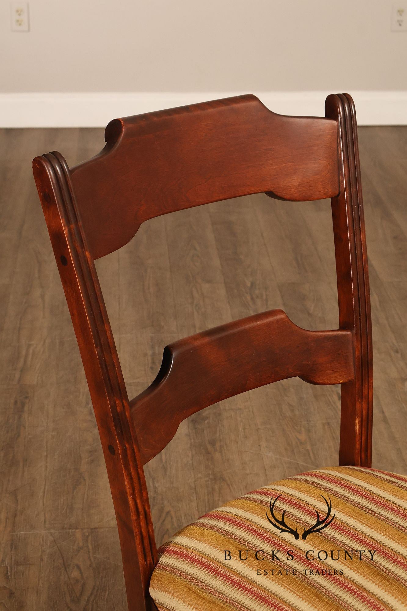 Nichols & Stone Set Of Six Solid Maple Dining Chairs