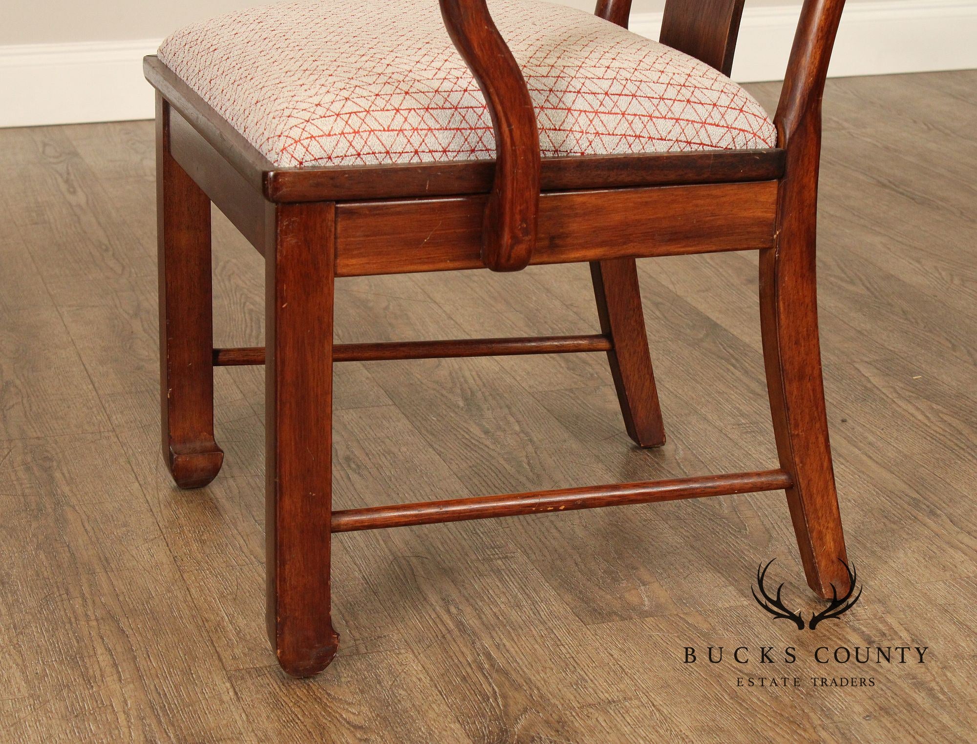 Bernhardt Chinese Style Set of Four Yoke Back Dining Chairs