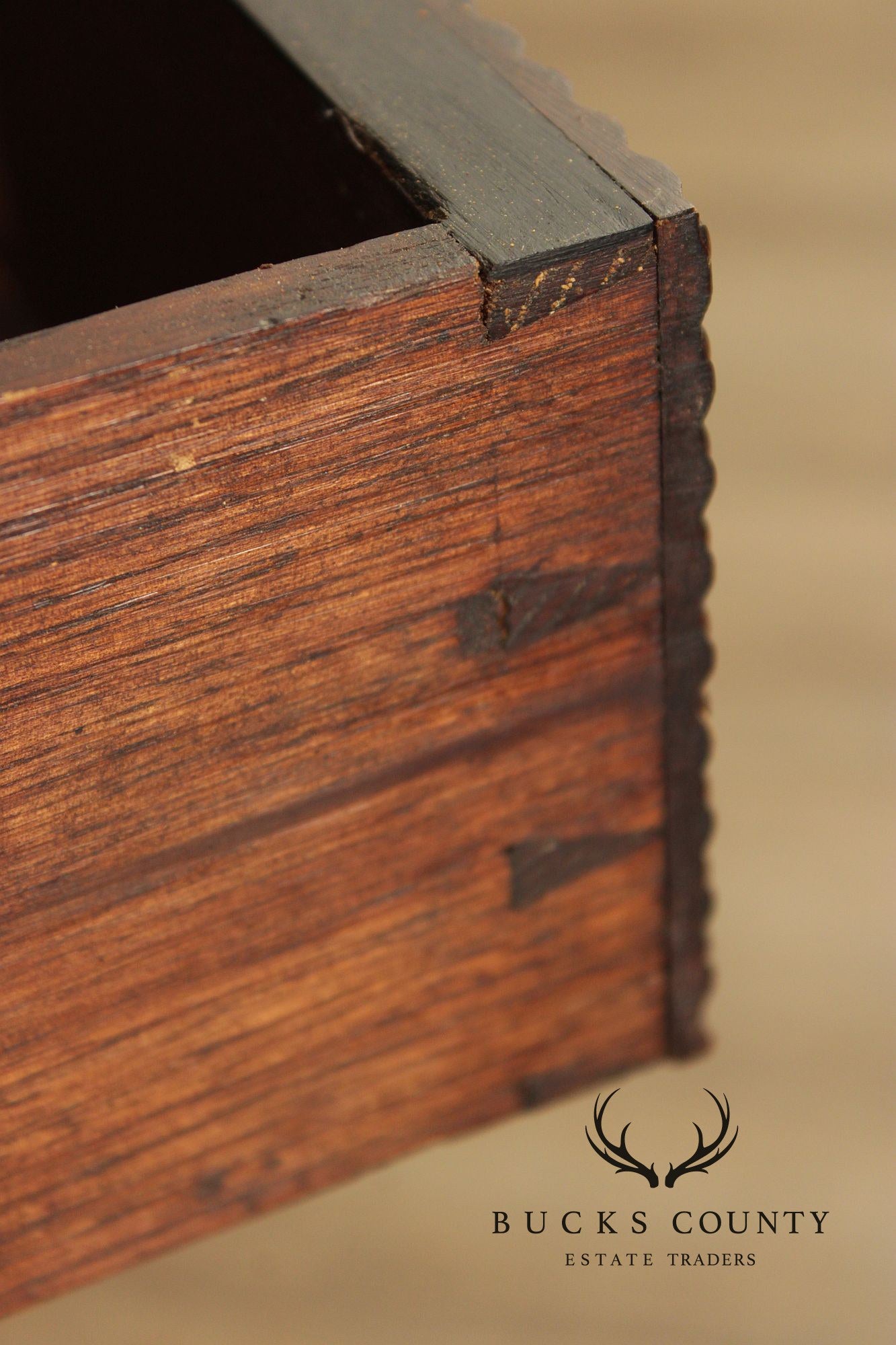 Antique Anglo Indian Carved Executive Desk
