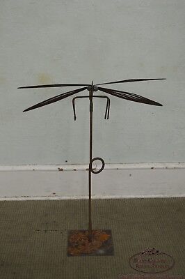 Hand Forged Dragonfly Garden Statue