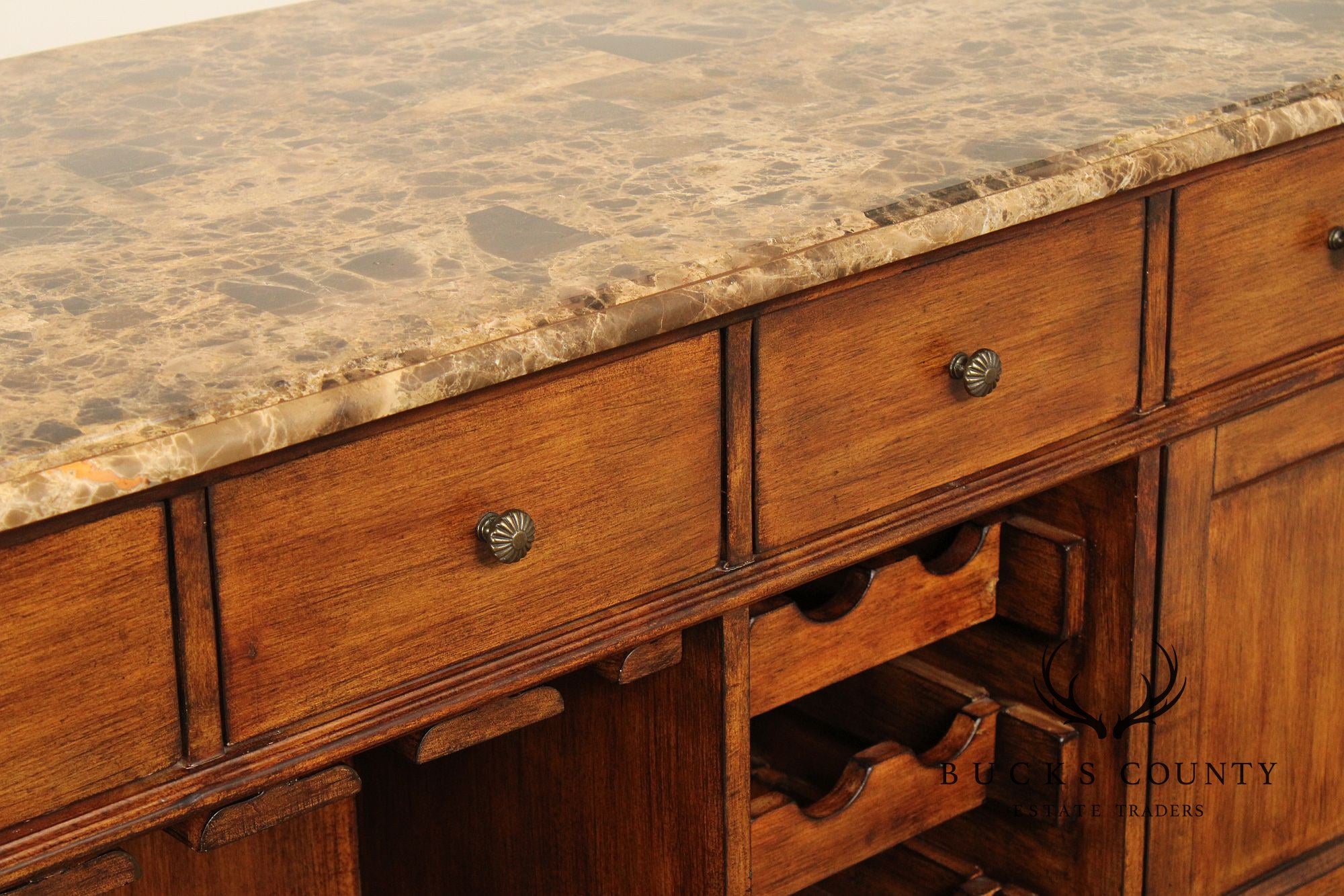 Continents by Broyhill Renaissance Style Marble Top Bar