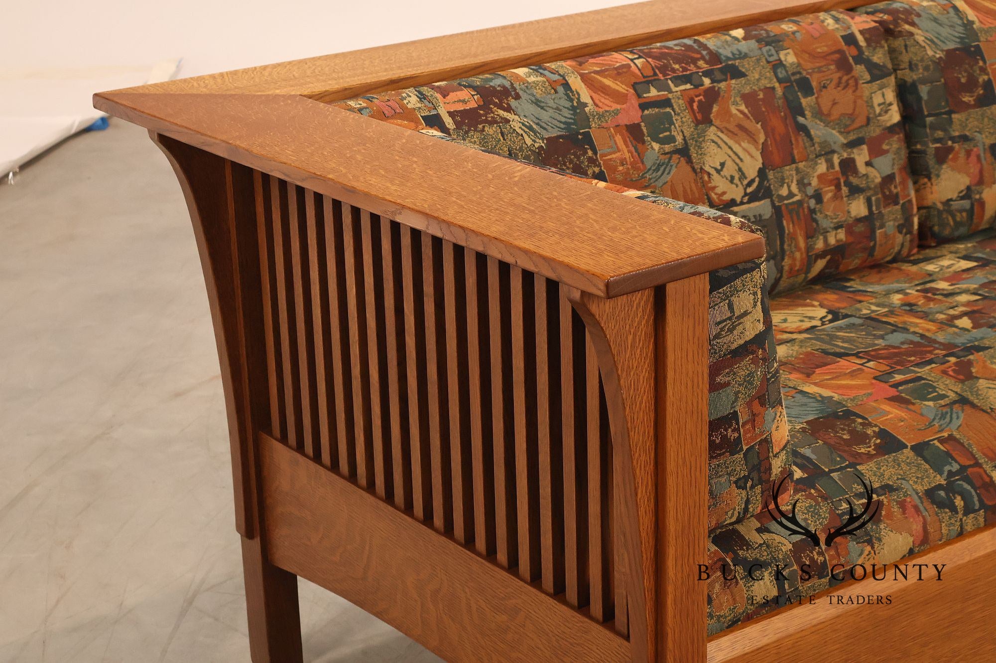 Stickley Mission Collection Oak Prairie Settle