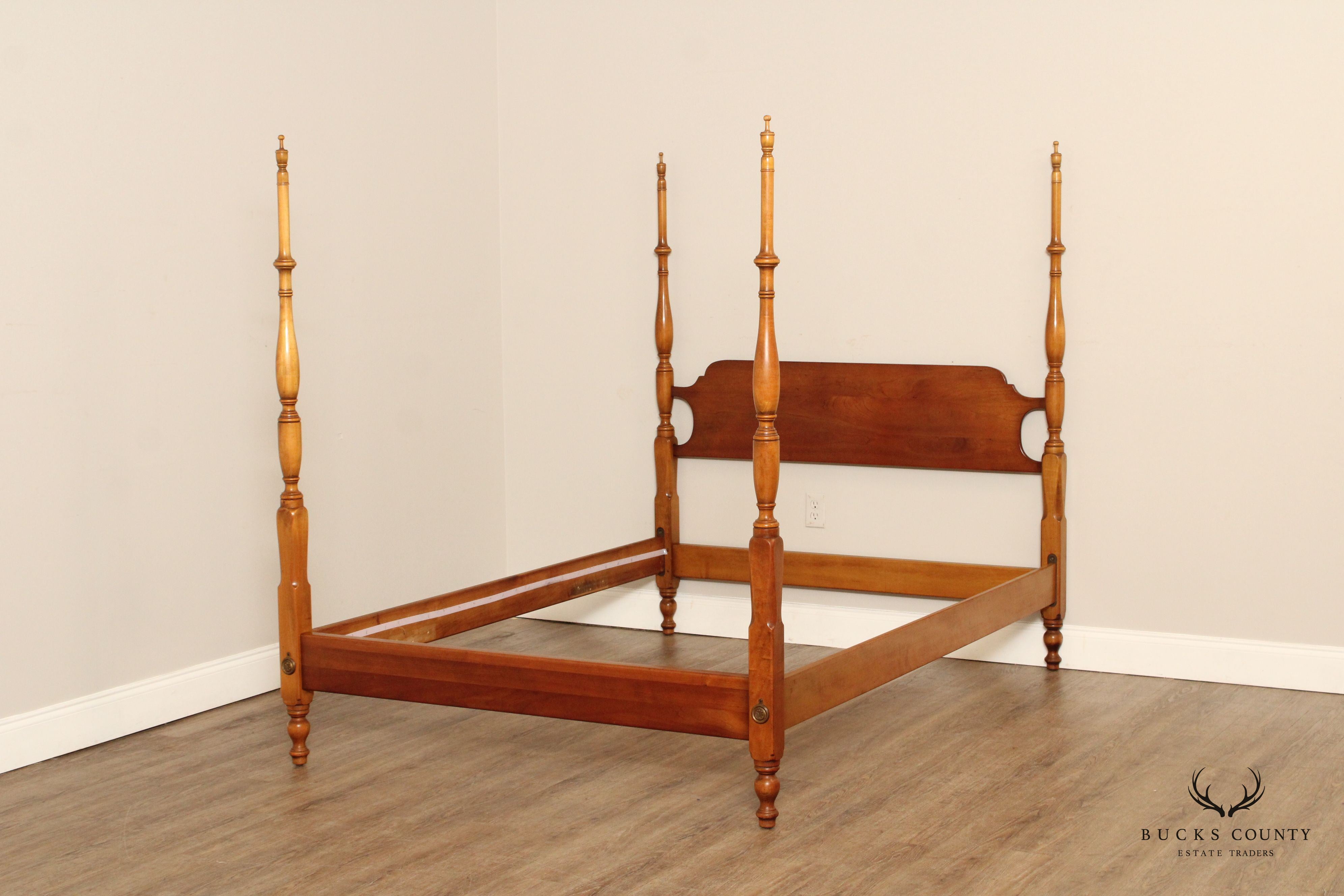 L. & J.G. Stickley Vintage Cherry Full-Size Poster Bed