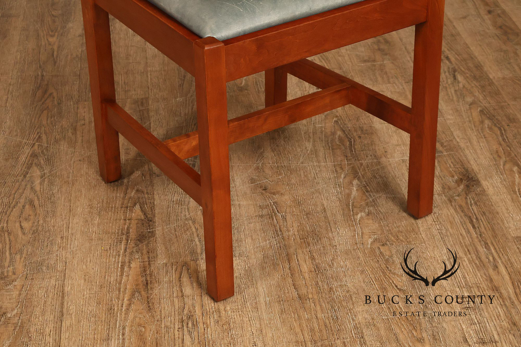 Stickley Mission Collection Set Of Eight Cherry Spindle Dining Chairs