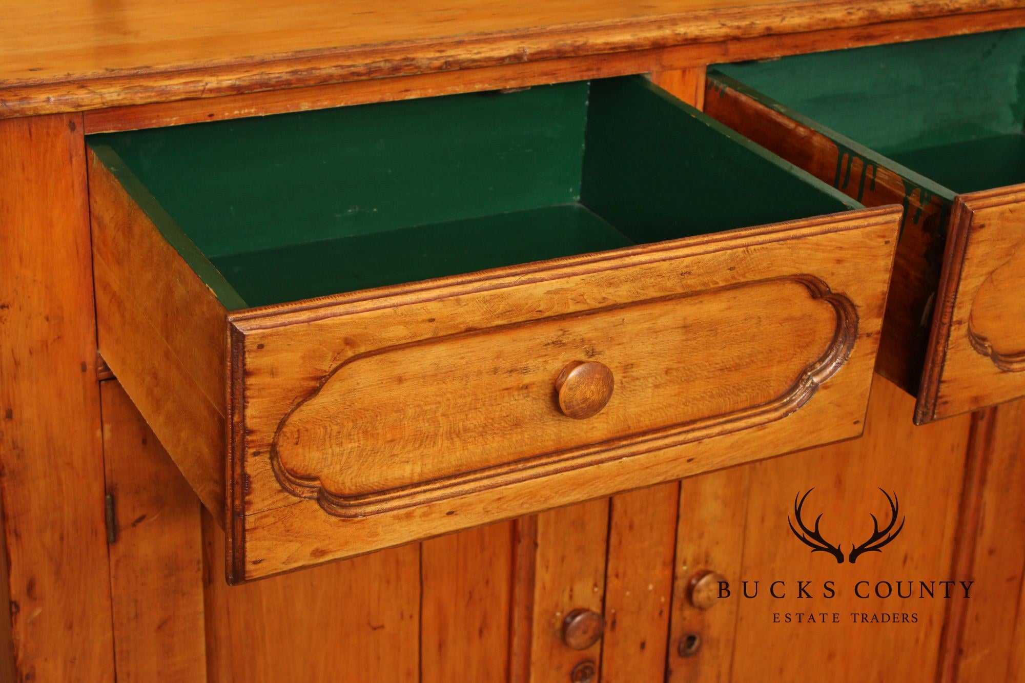 Antique Pine Jelly Cupboard Cabinet