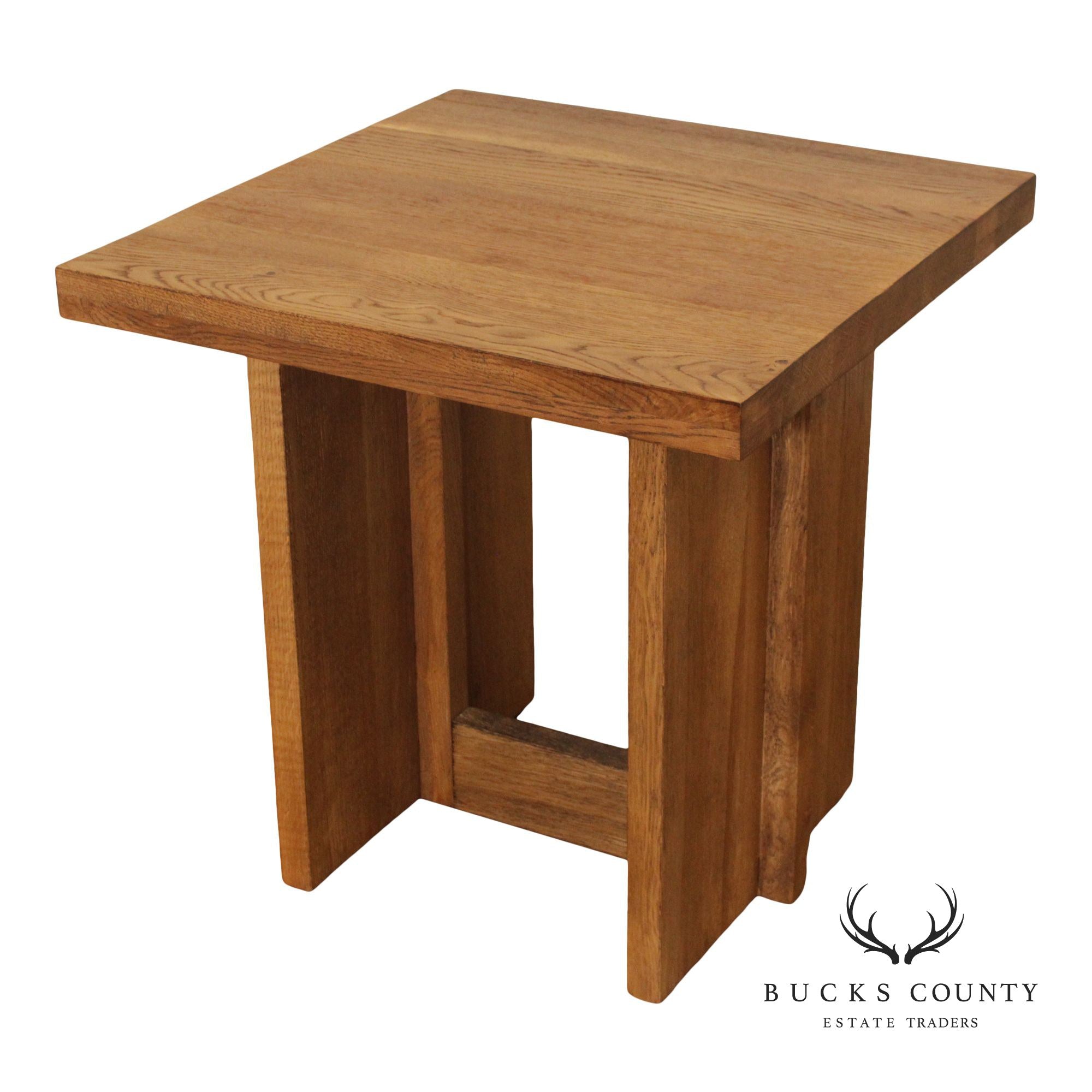 Mission Style 'Edgar' Oak End Table