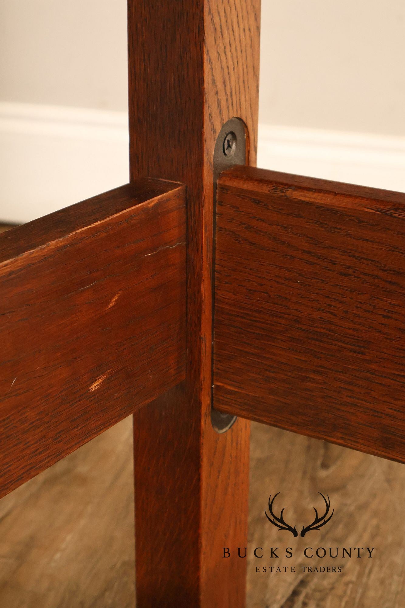 Stickley Mission Collection Oak Spindle Queen Bed