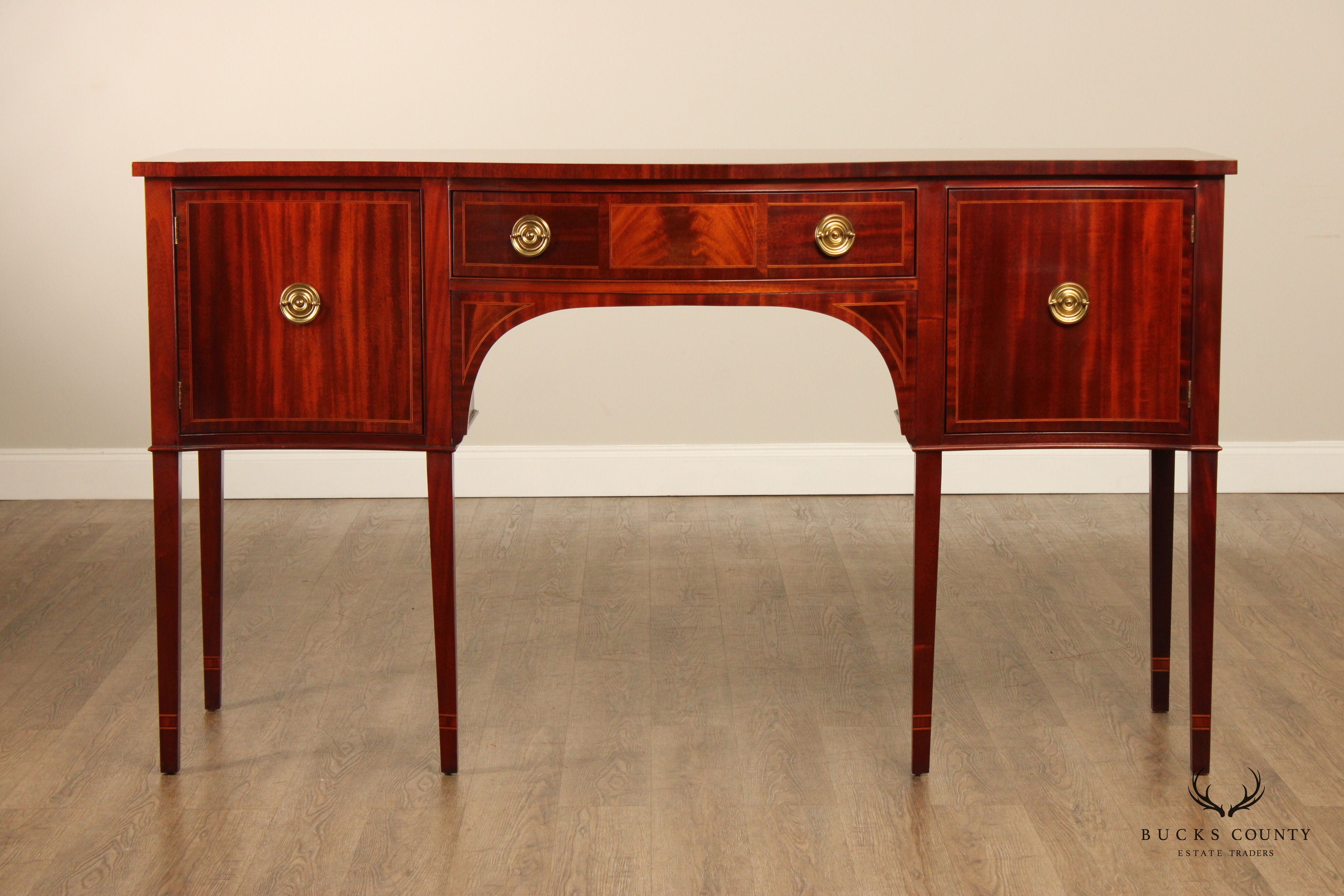 Baker Federal Style Mahogany Inlaid Sideboard