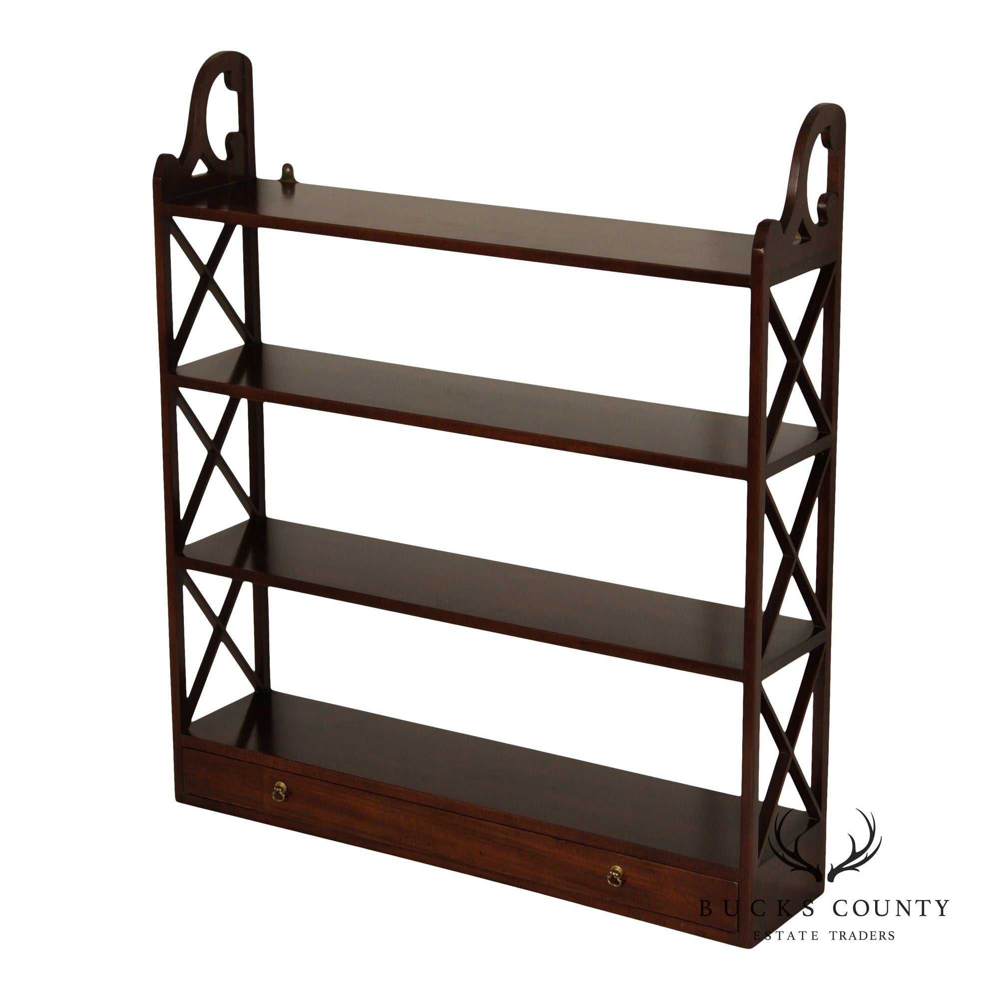 Kittinger Williamsburg Adaptation Mahogany Wall Shelf