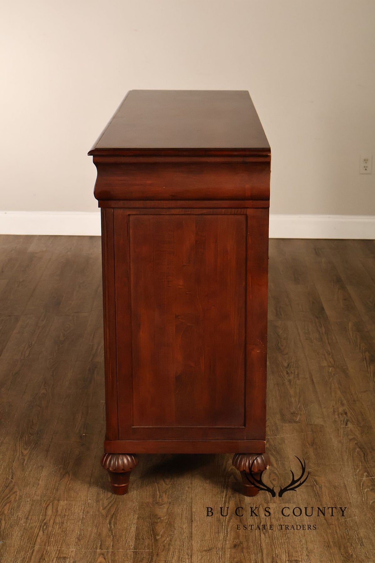 Ethan Allen 'British Classics' Carved Maple And Birch Sideboard