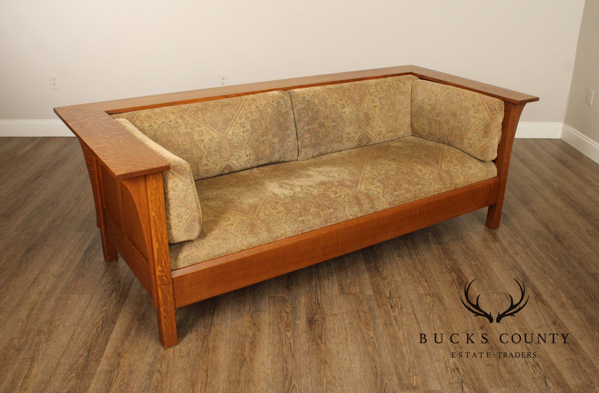 Stickley Mission Collection Oak Prairie Settle