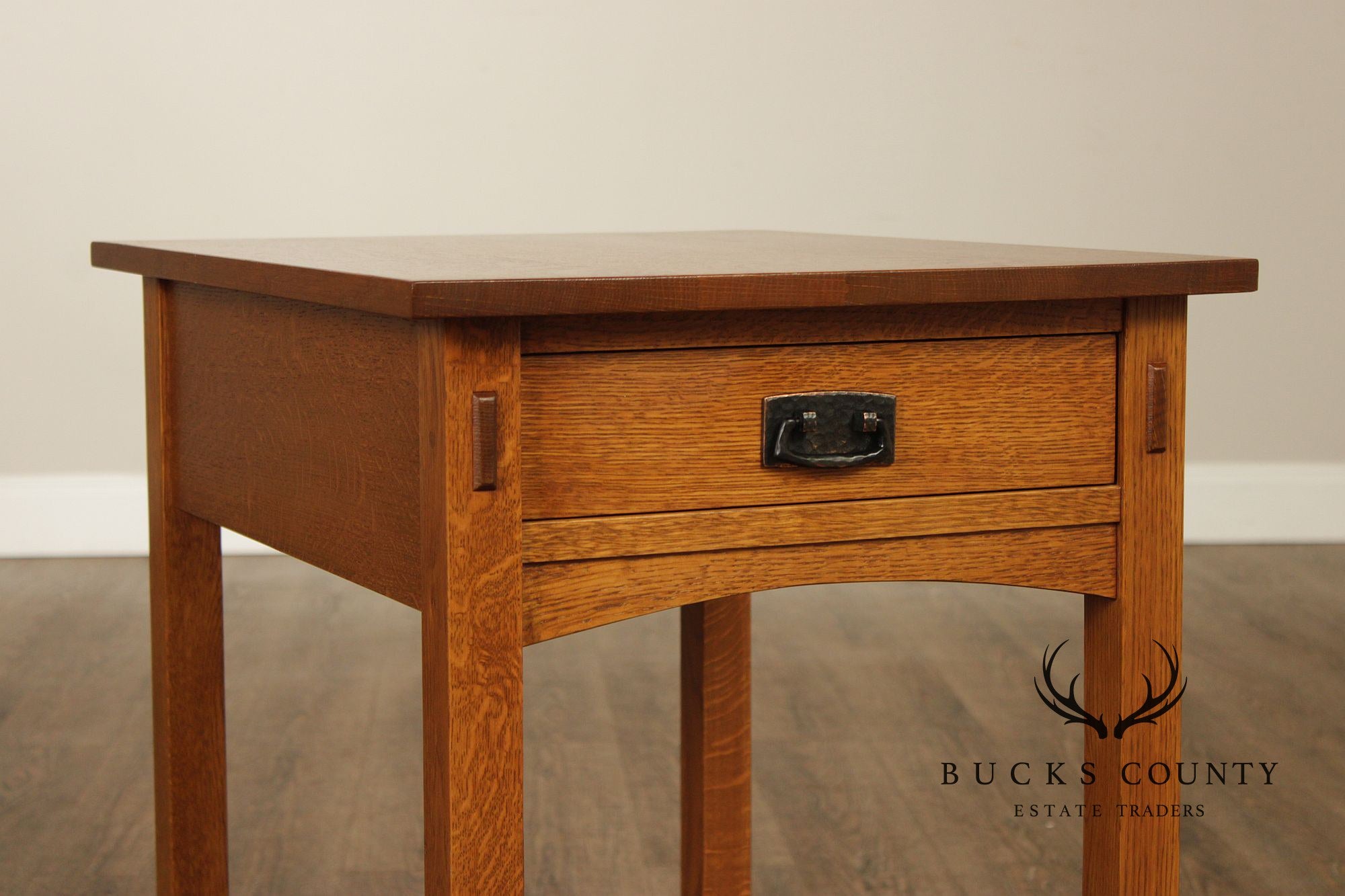 Stickley Mission Collection Oak Single Drawer End Table