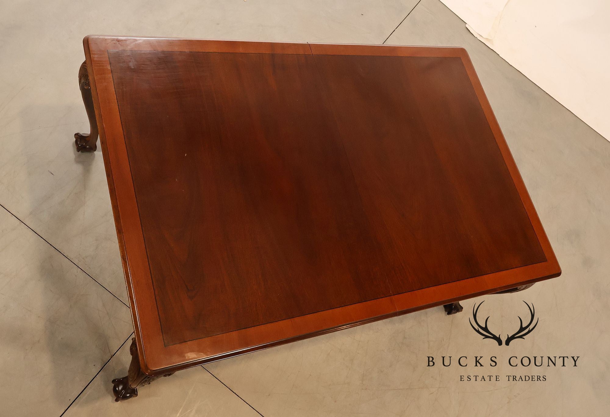 Stickley Chippendale Style Mahogany Expandable Dining Table