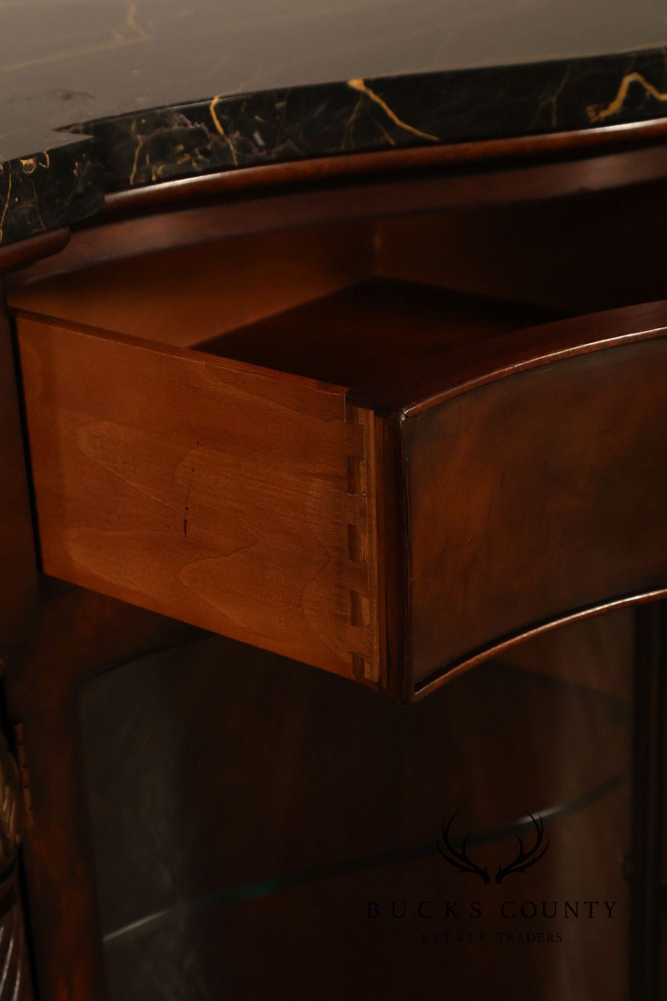 Henredon Historic Natchez Collection Marble Top Mahogany Sideboard