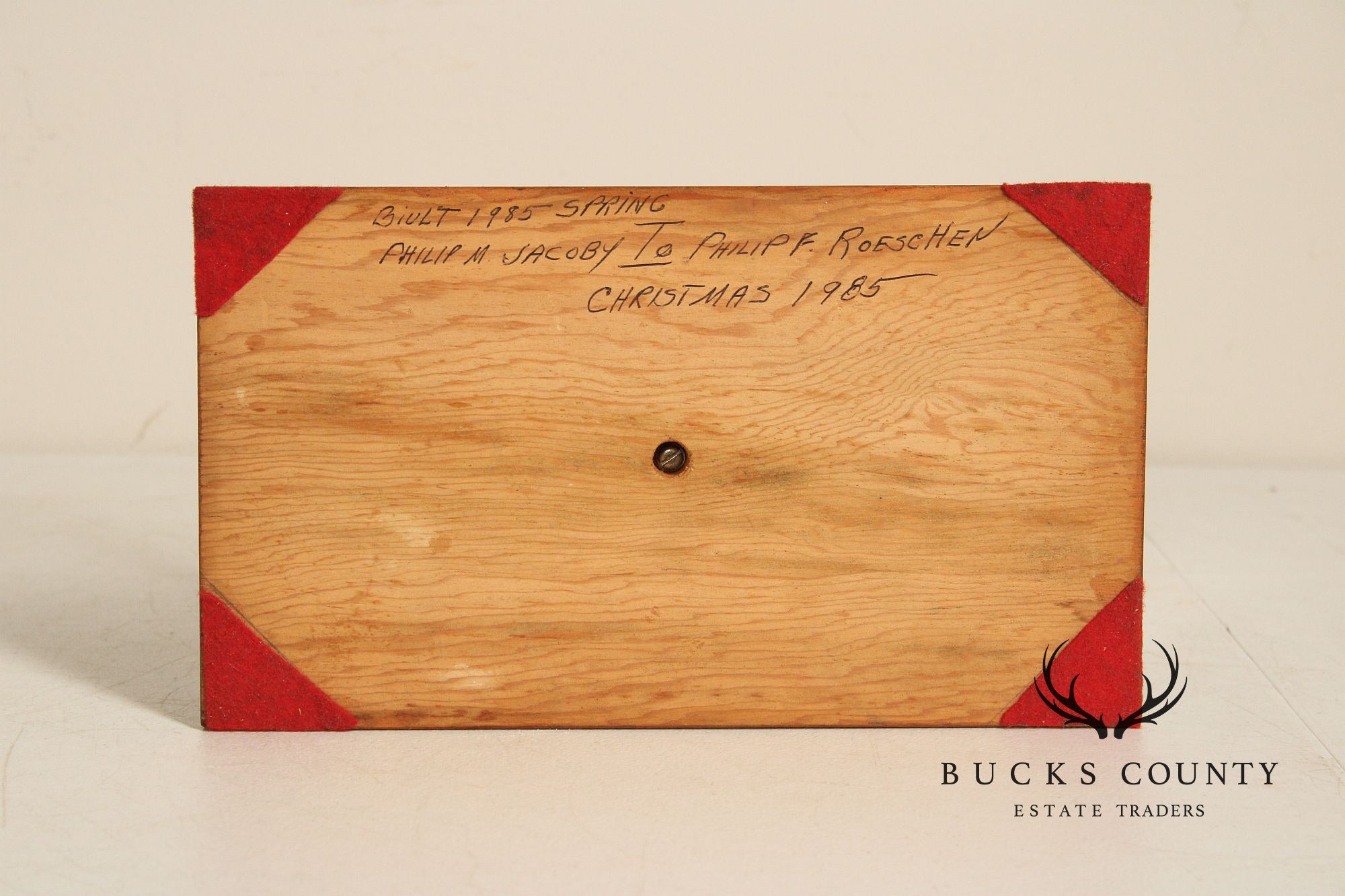 Philip Jacoby Carved Wood Stanley Steamer Automobile in Display Case