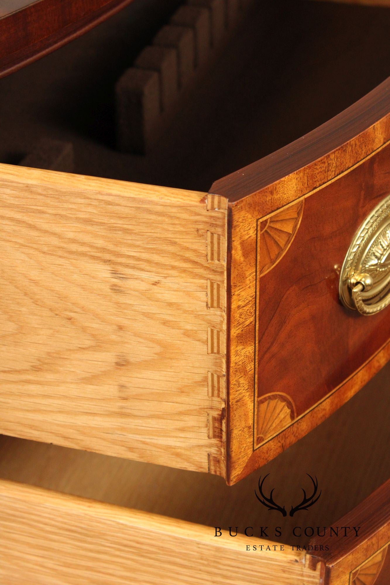 Councill Hepplewhite Style Inlaid Mahogany Sideboard