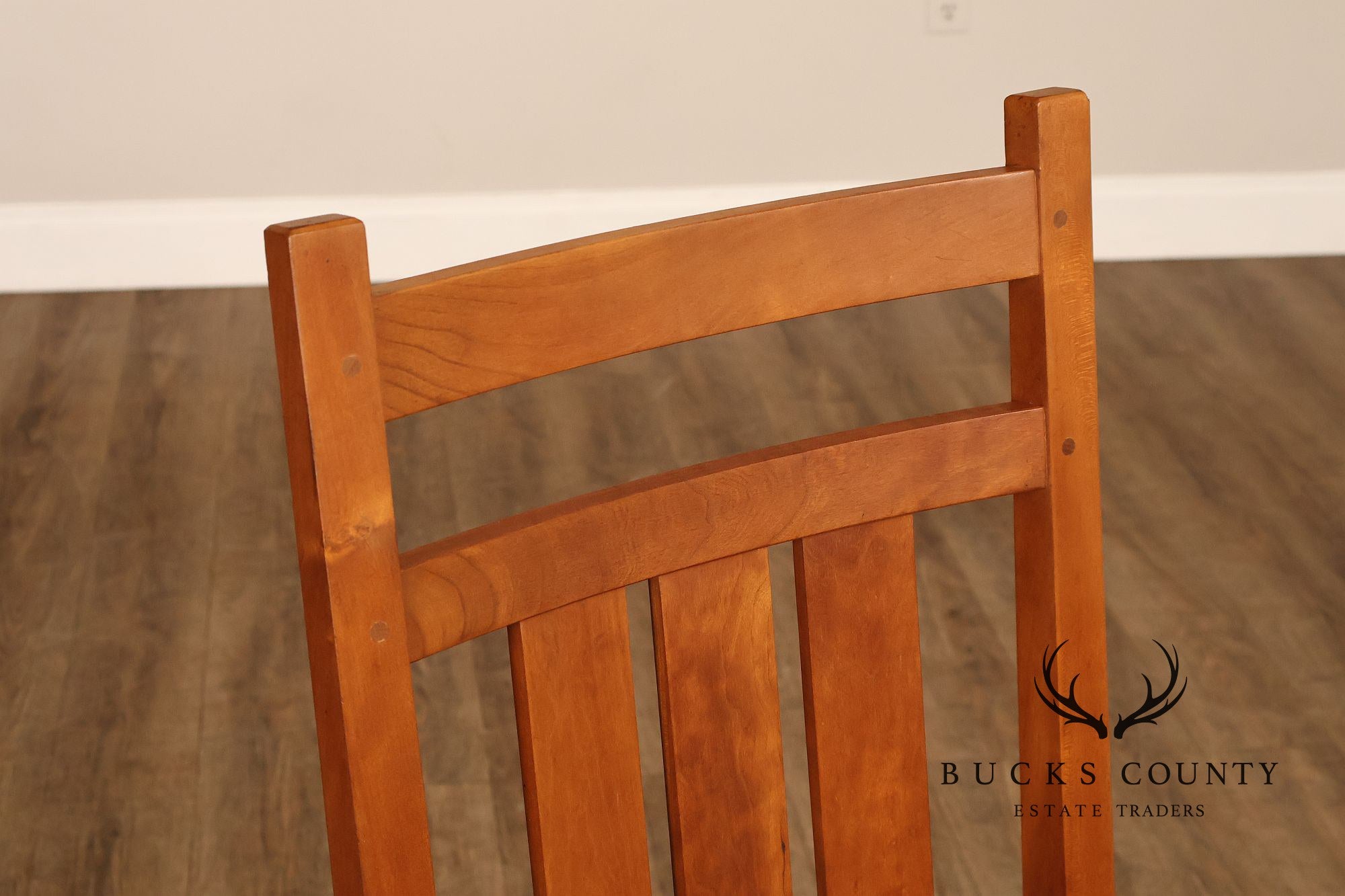 Stickley Cherry Harvey Ellis Mission Collection Pair Of Dining Chairs