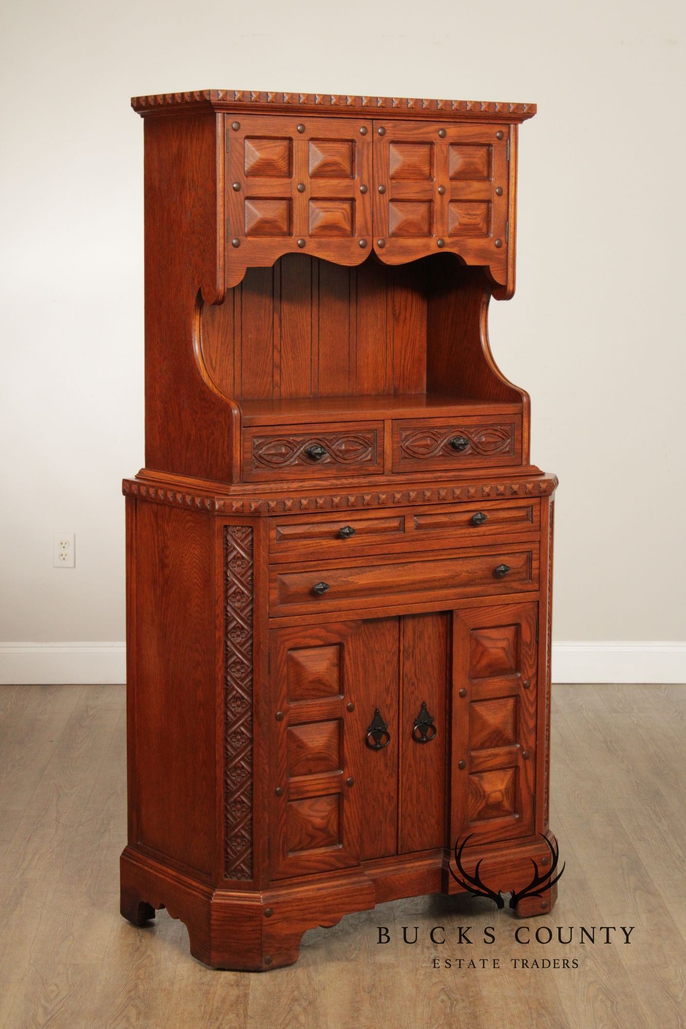 Romweber Viking Oak Buffet Cabinet