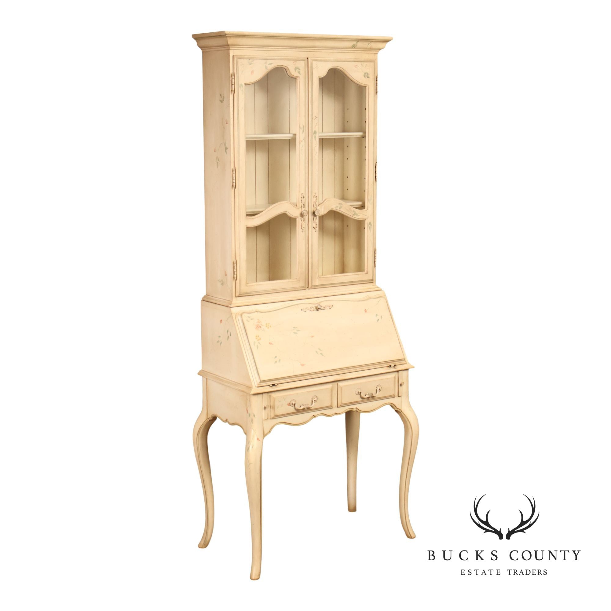Ethan Allen Country French Painted Secretary Desk
