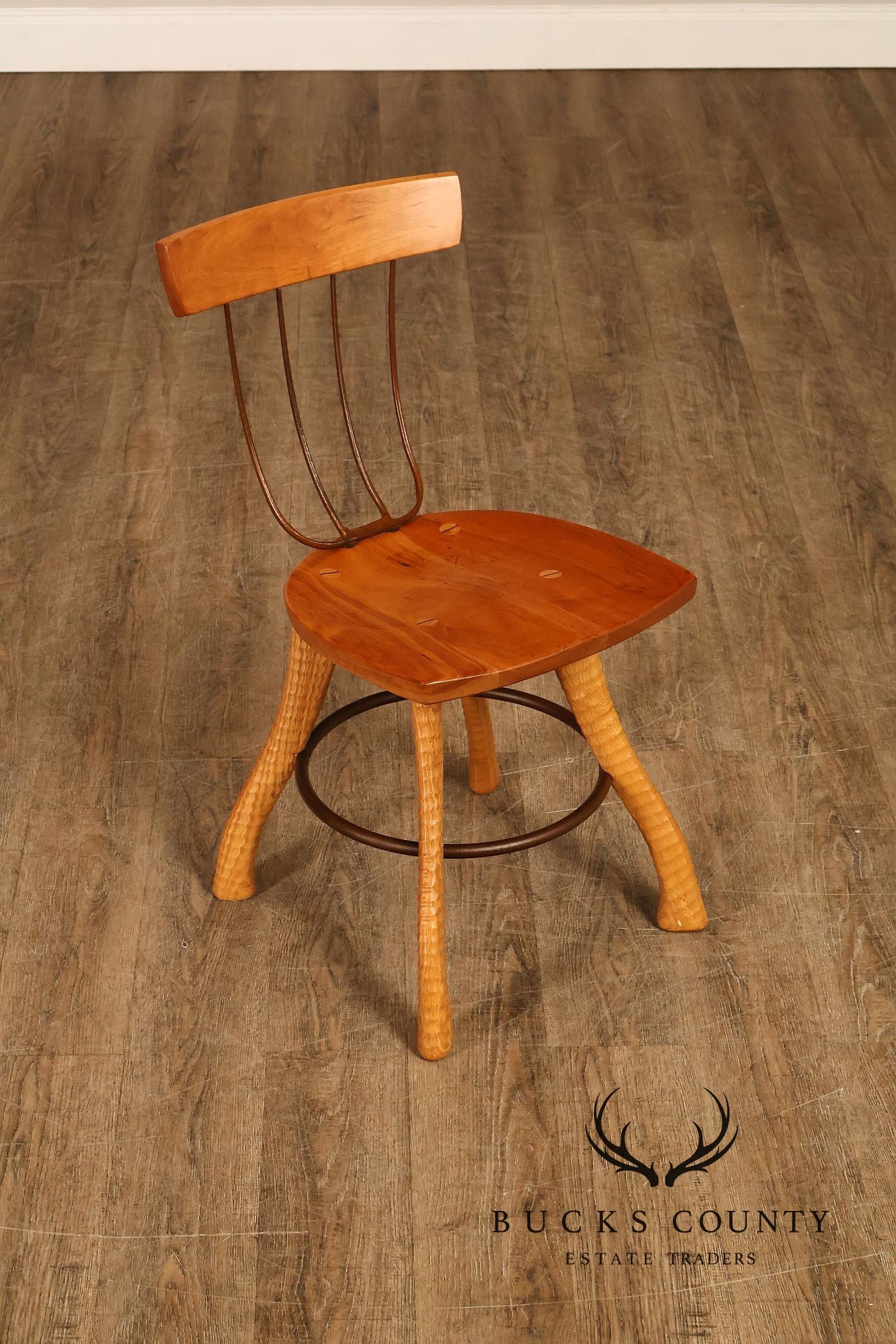 Bradford Woodworking Pair of Pitchfork Side Chairs