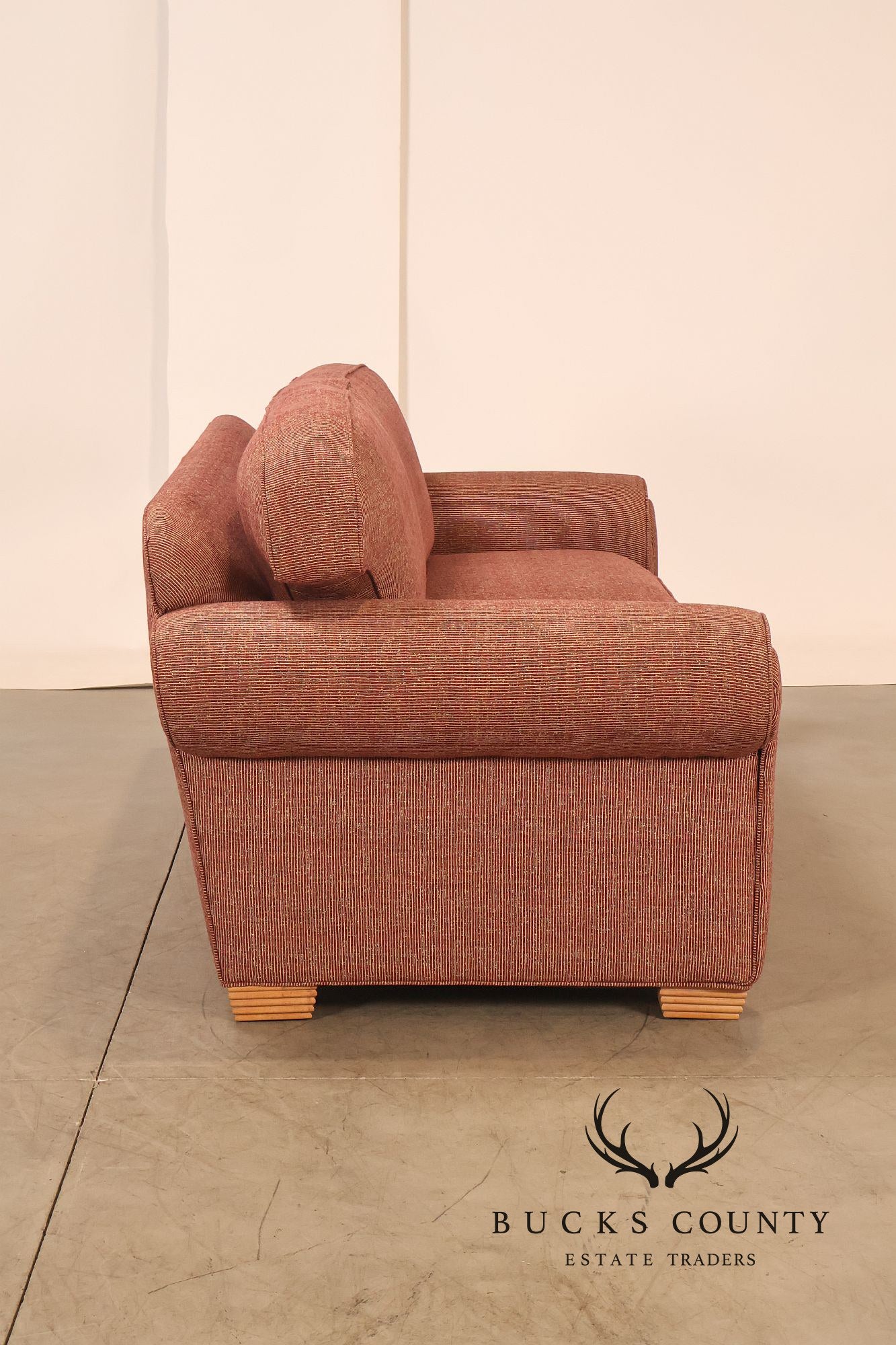 Contemporary Rolled Arm Upholstered Sofa