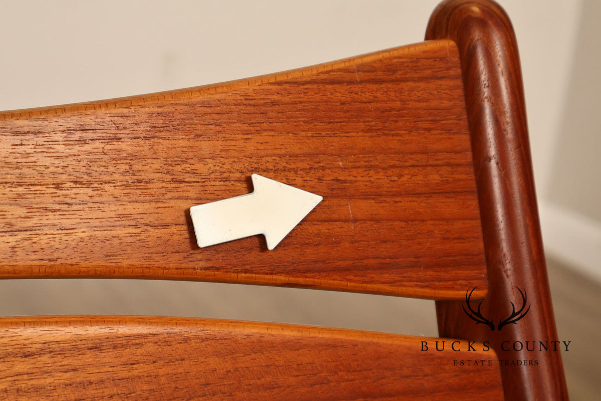 Danish Mid Century Modern Erik Buch Teak Desk Chair