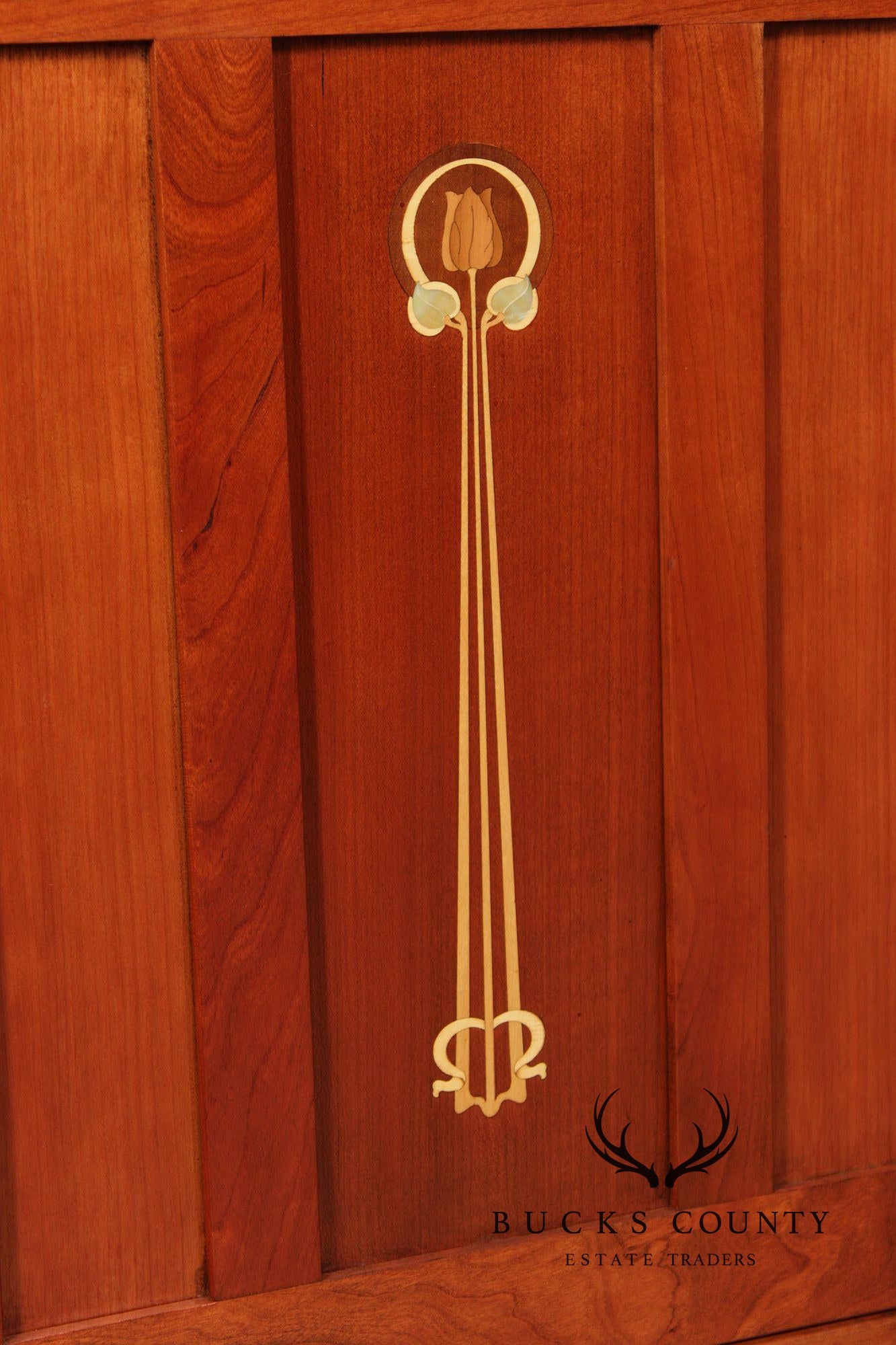 Stickley Collectors' Edition Inlaid Cherry Harvey Ellis Cabinet Nightstand