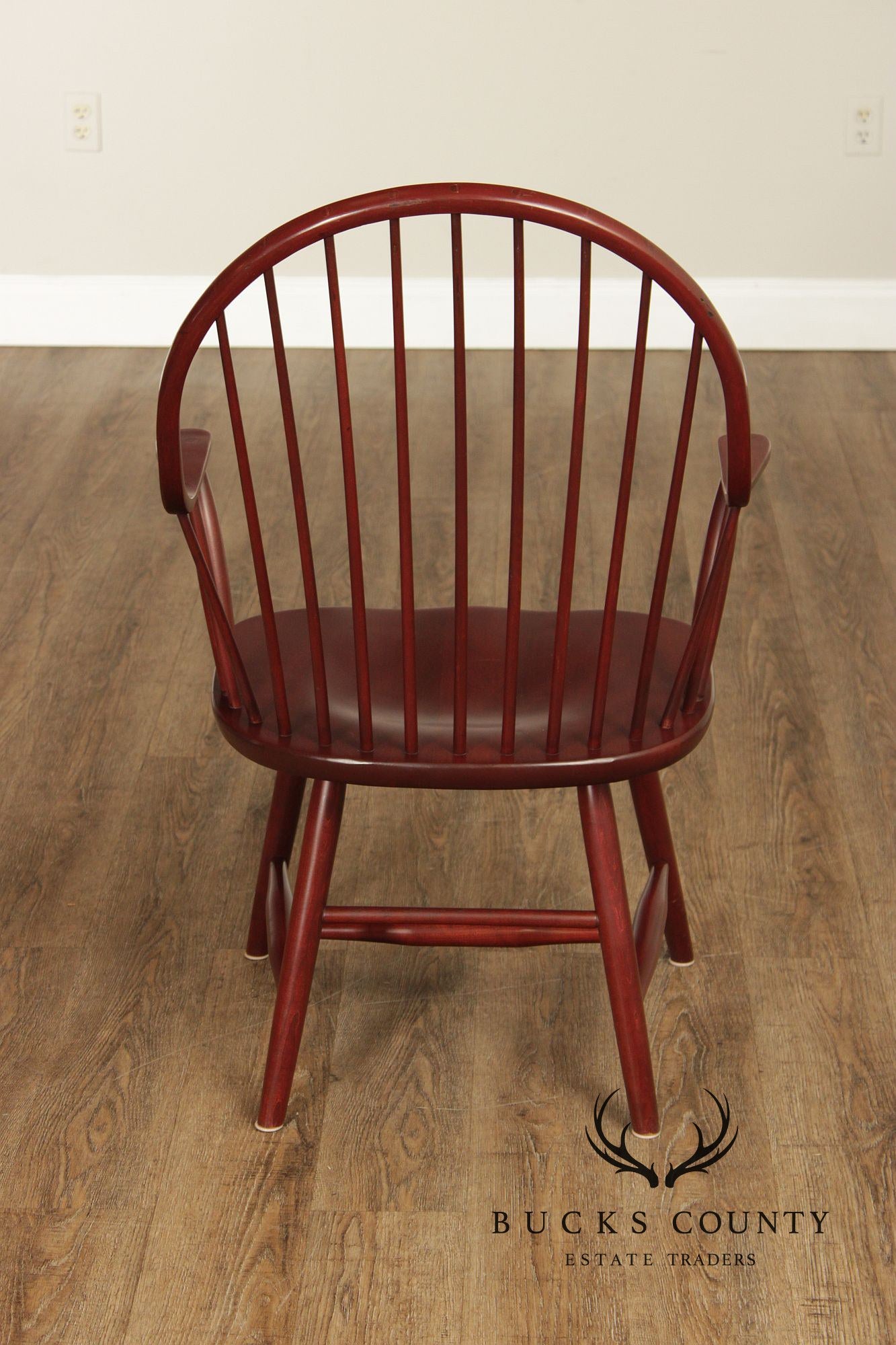 American Windsor Style Set Of 6 Spindle Back Dining Chairs