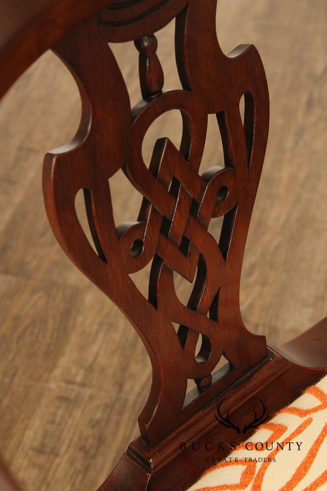 Henkel Harris 'SPNEA' Chippendale Style Mahogany Corner Chair