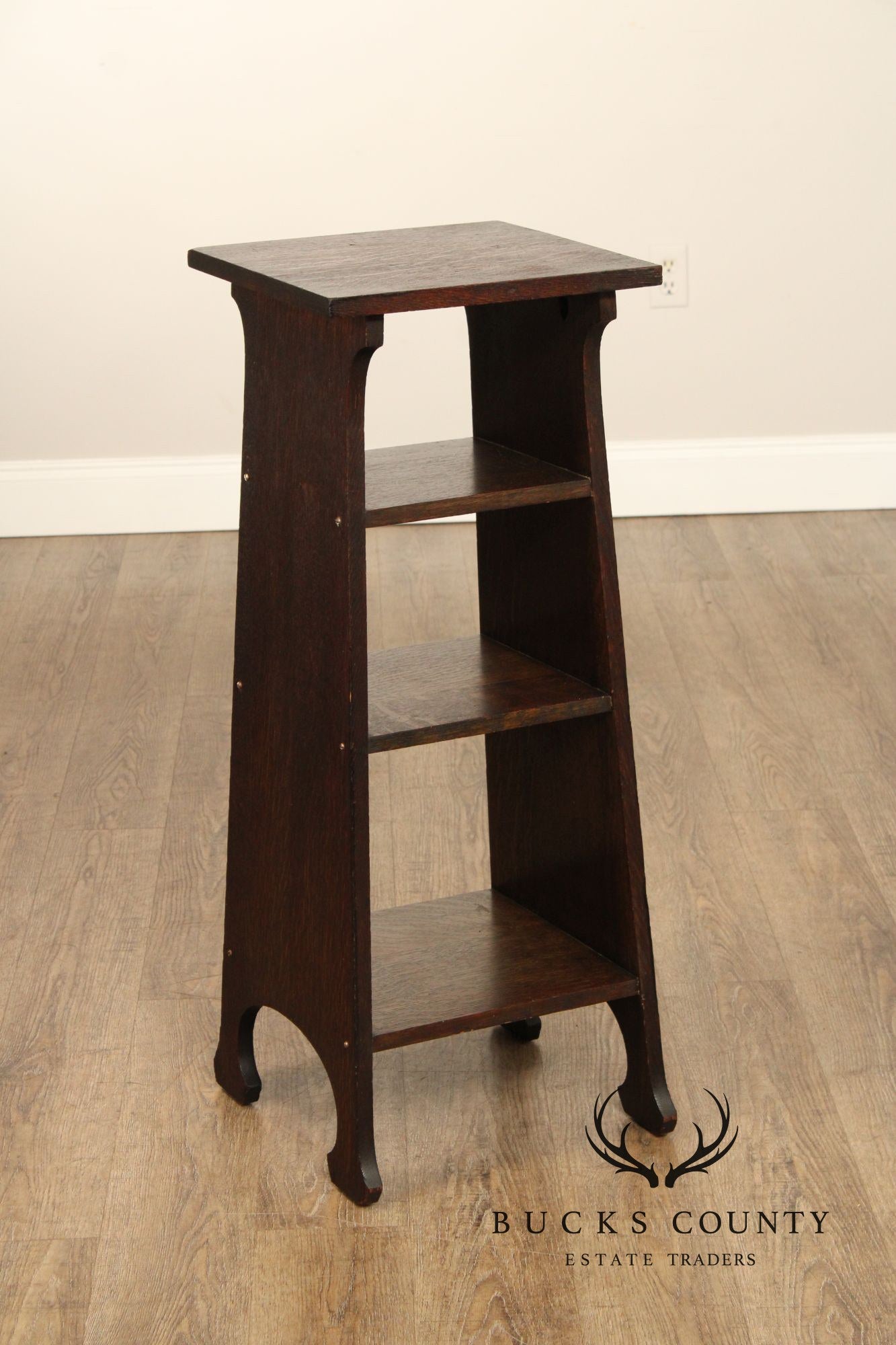 Antique Mission Oak Bookcase Magazine Stand