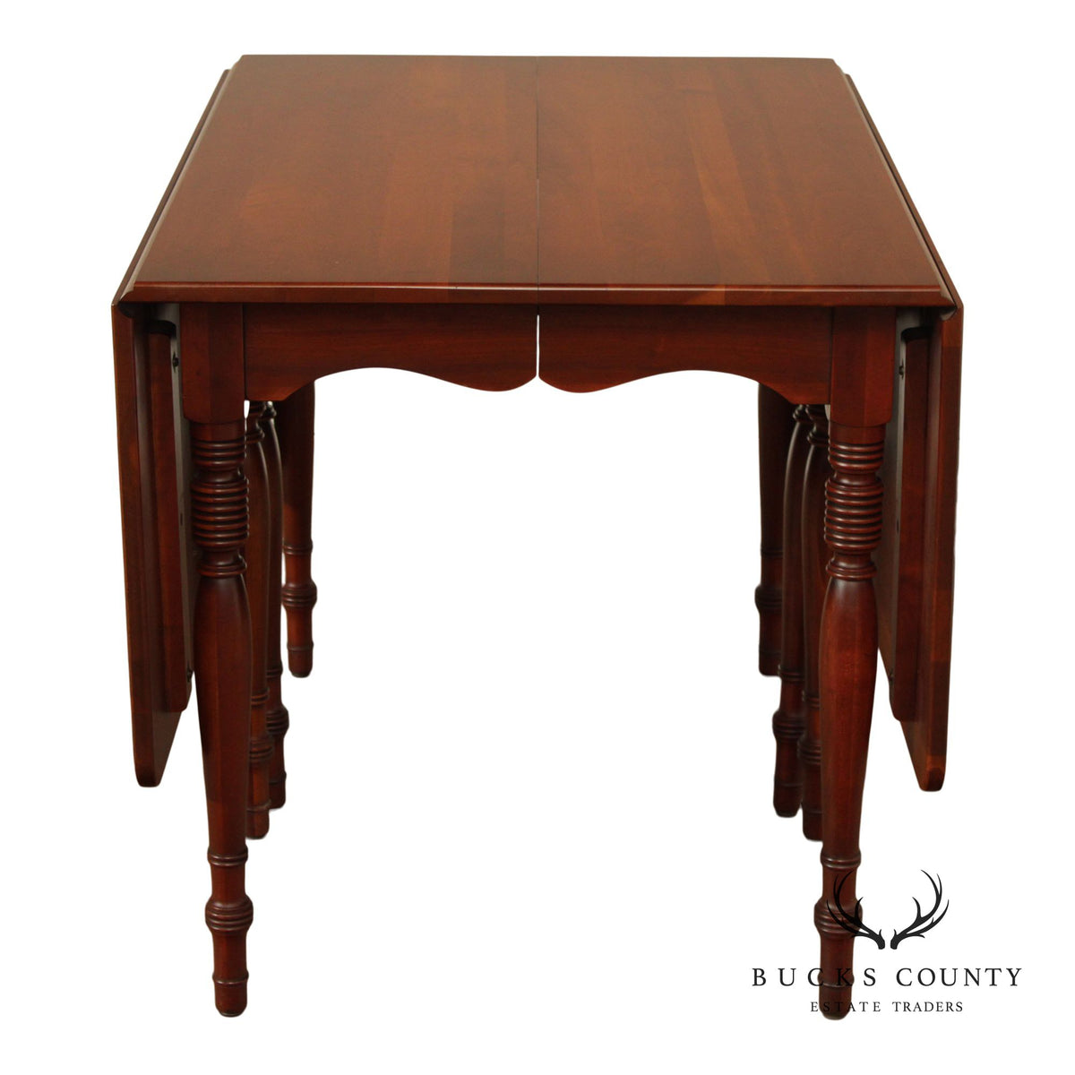 Empire Furniture Cherry Drop-Leaf Expandable Dining Table
