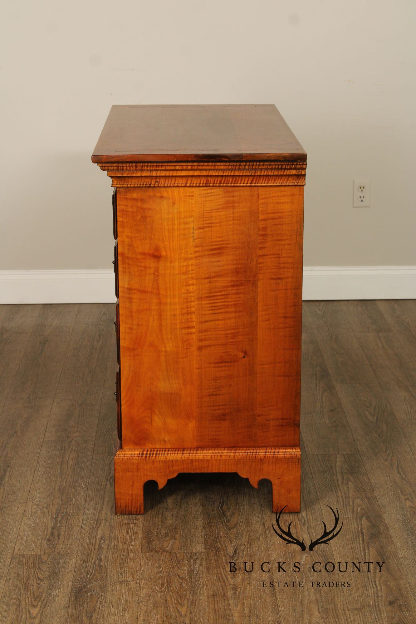 Oley Valley Reproductions Tiger Maple Chest Of Drawers