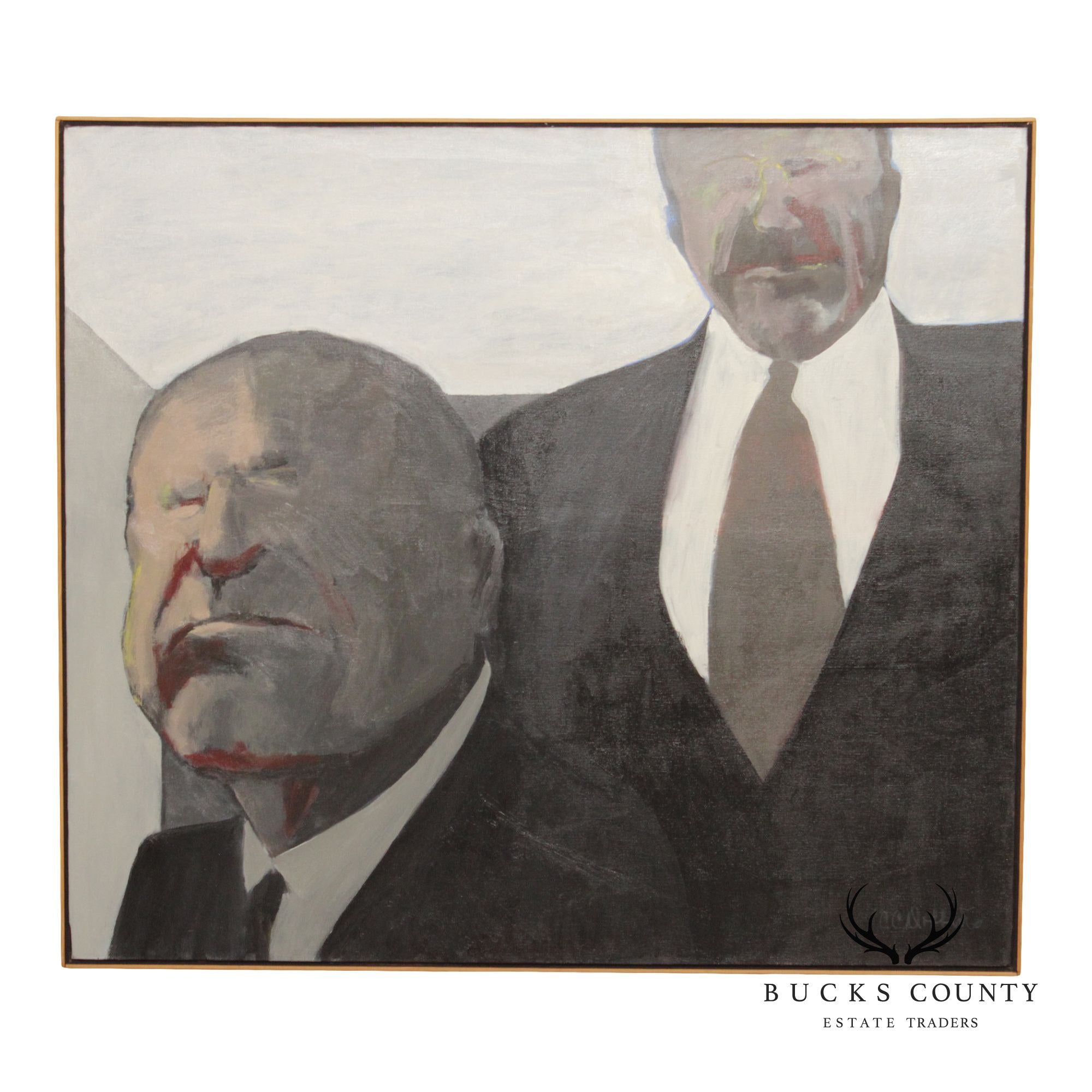 Anne Cooper Dobbins Oil Painting, 'Two Strong Men'