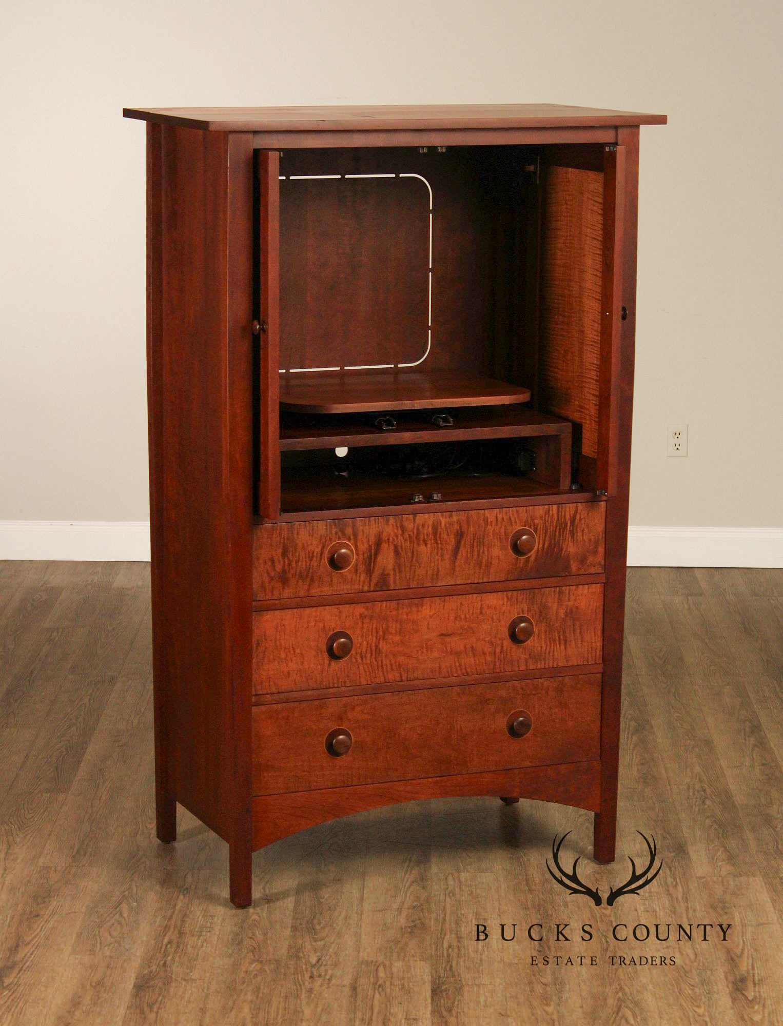 Stickley Mission Collection Harvey Ellis Cherry Door Chest