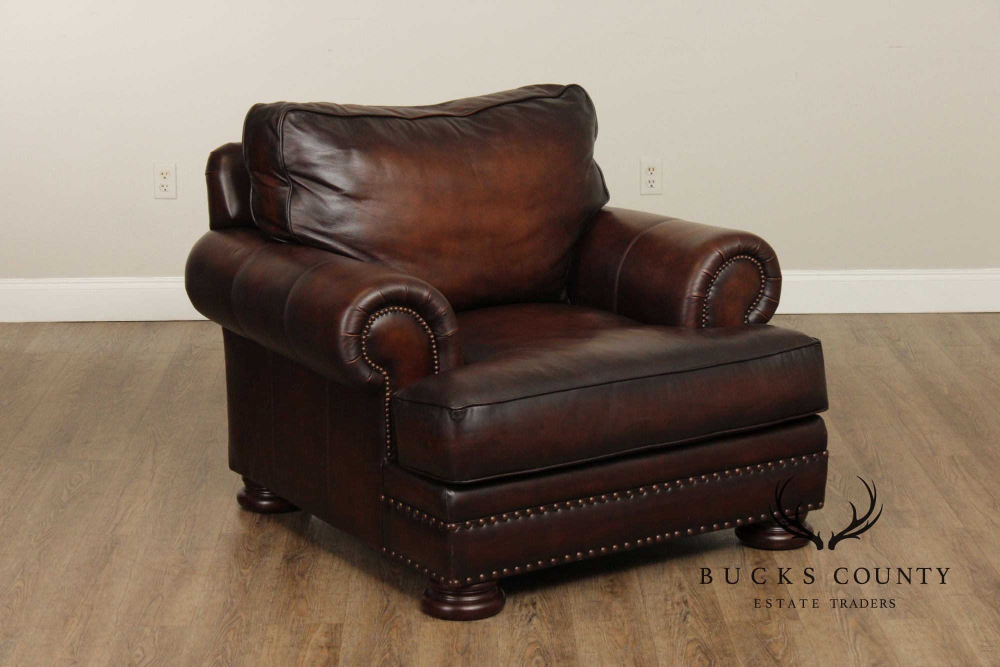 Bernhardt Traditional Leather Club Chair