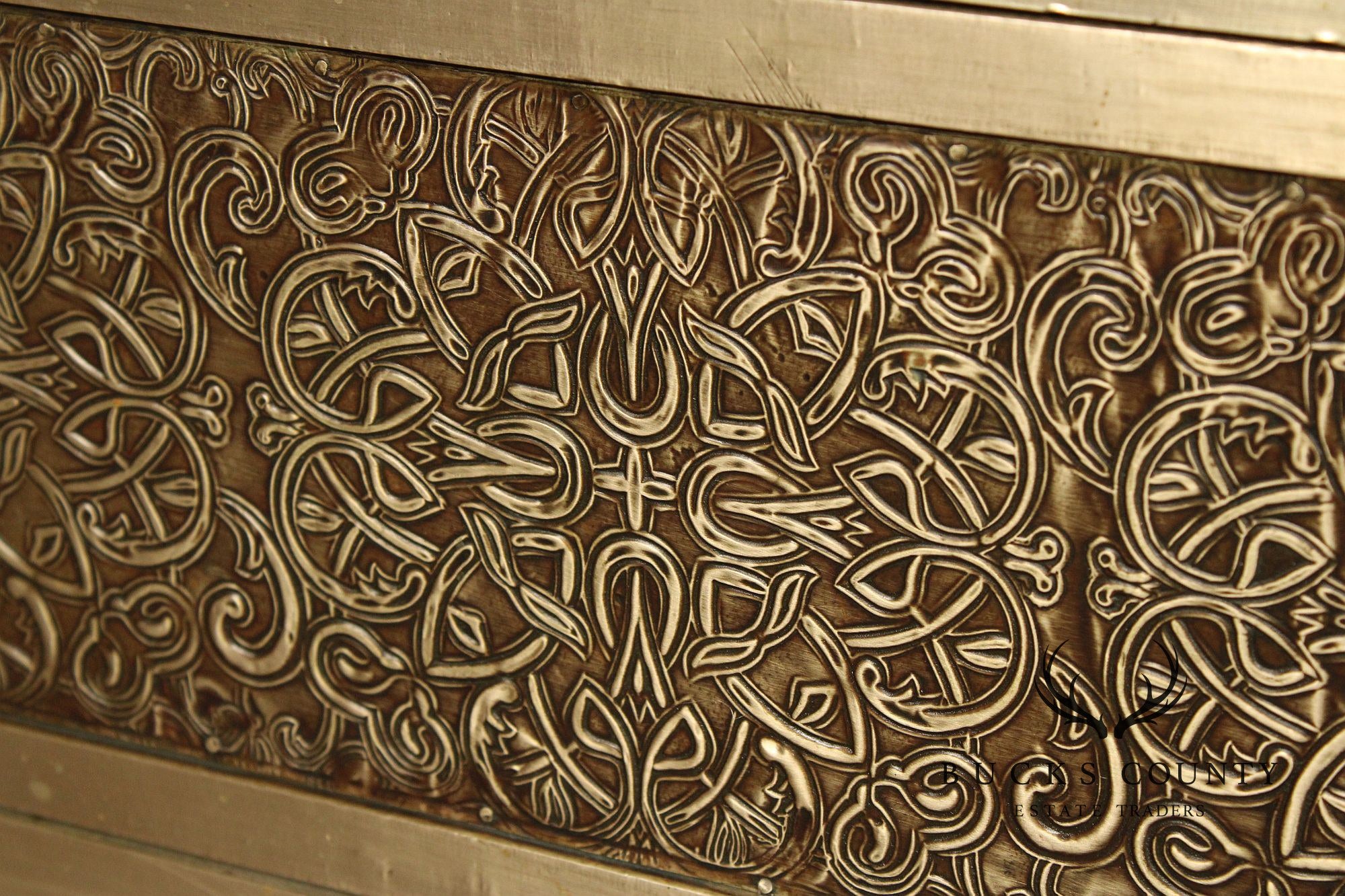 Vintage Embossed Metal Chest of Drawers