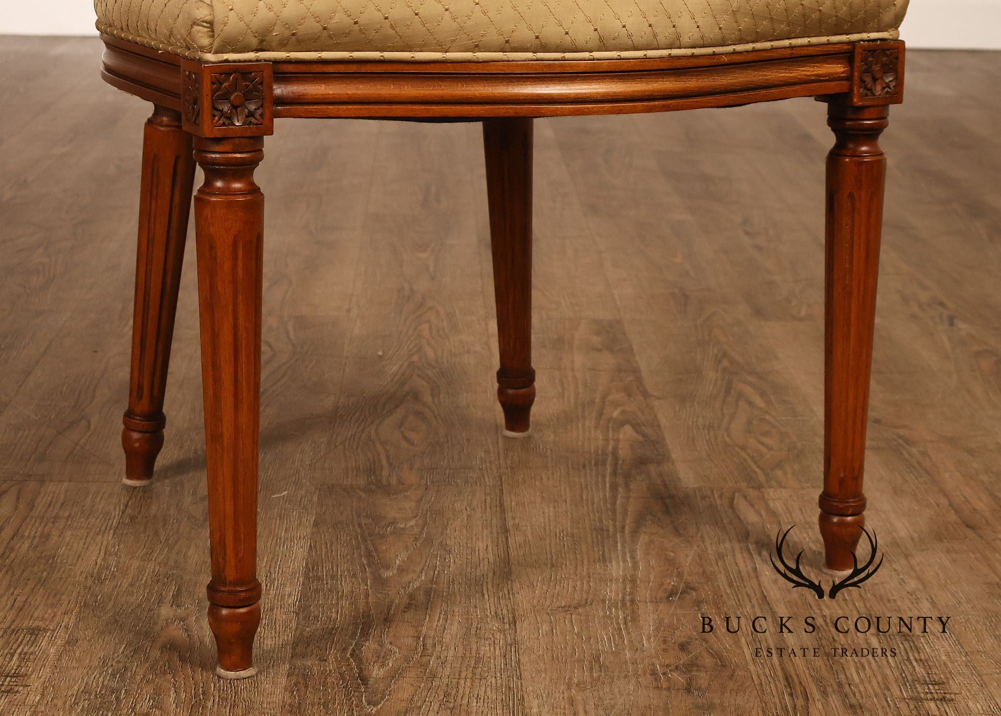 Stickley Louis XVI Directore Style Set Of Six Cherry Dining Chairs