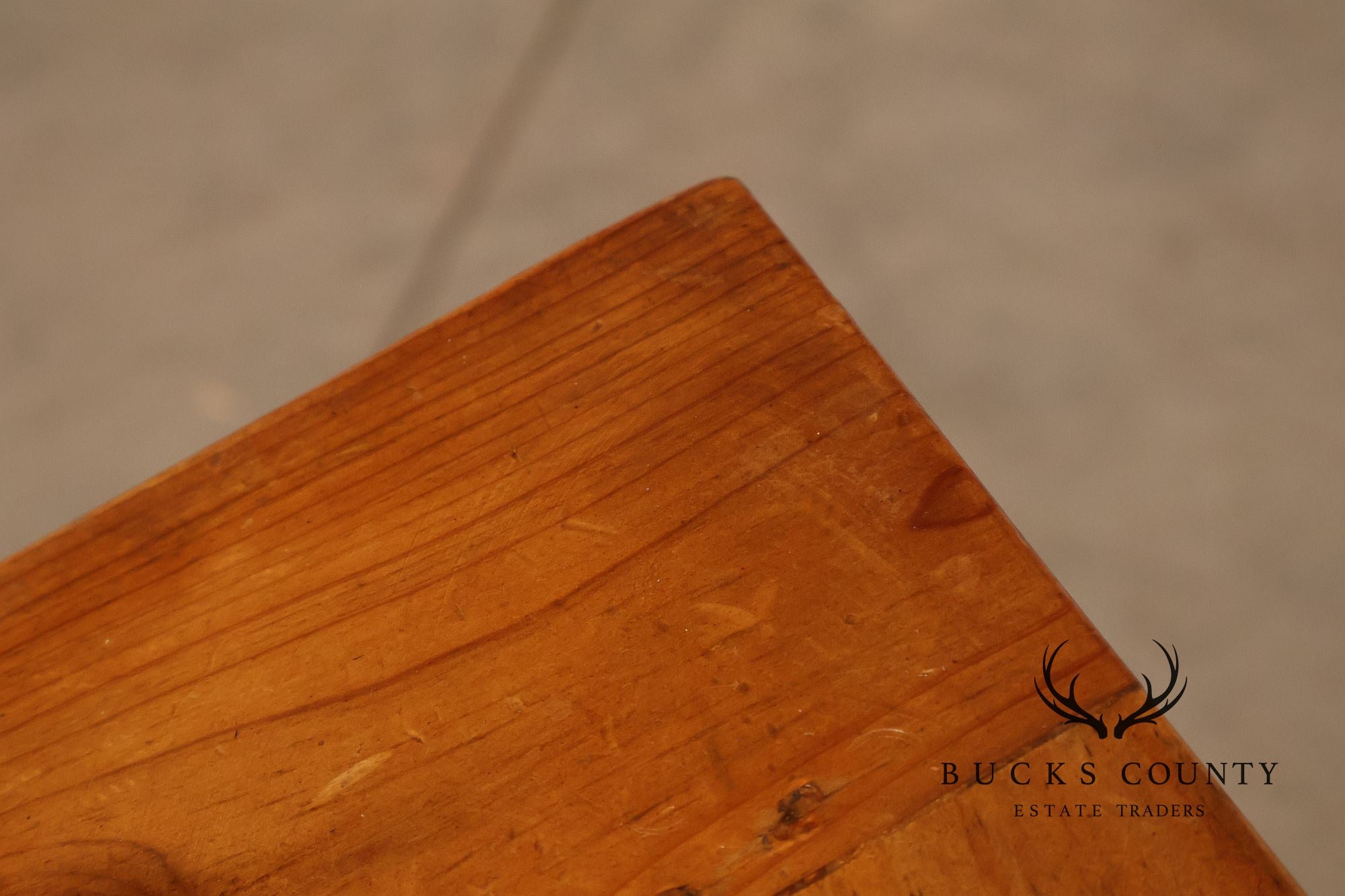 Mexican Pine Vintage Rustic One Drawer Writing or Dining Table