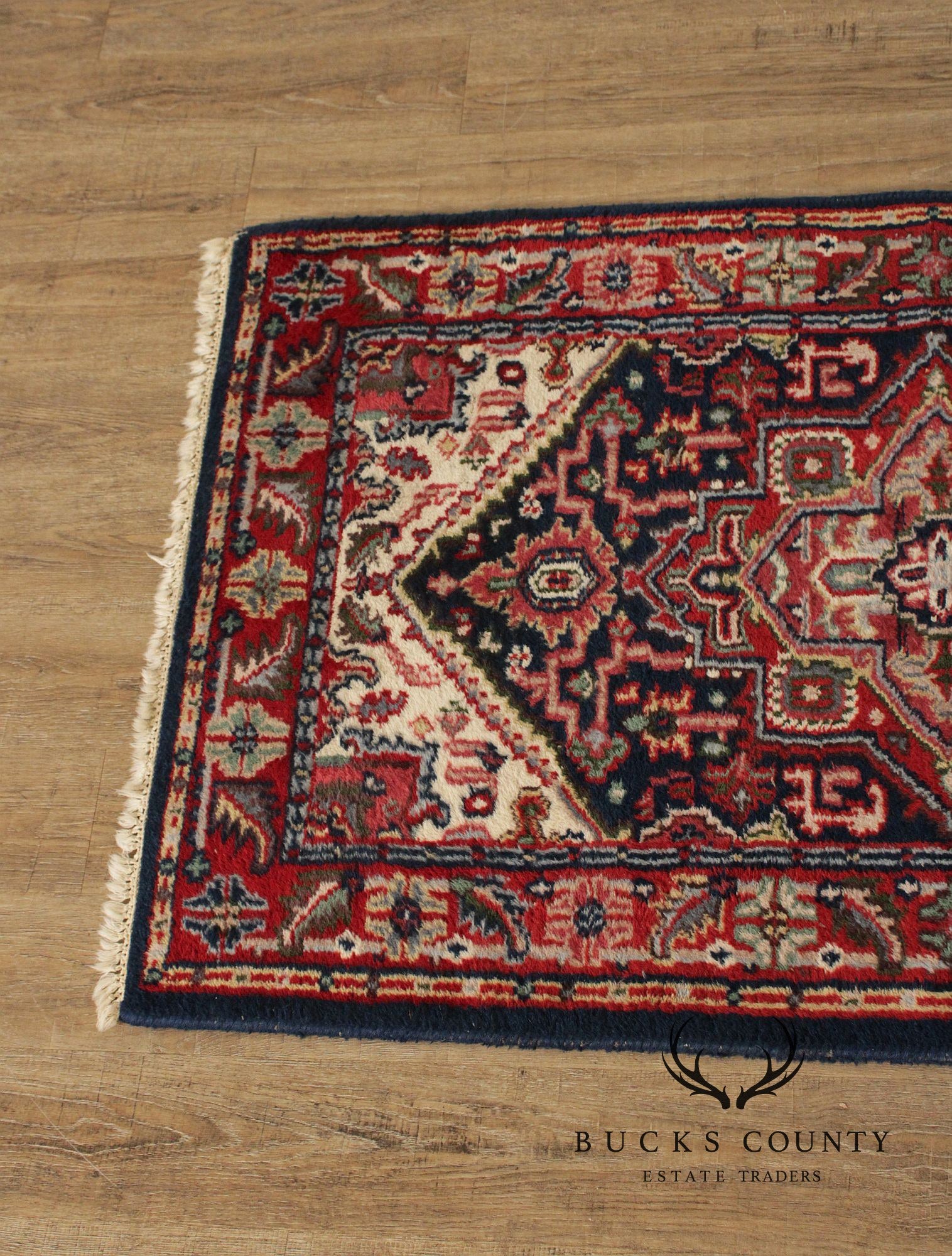Persian Heriz Style Wool Area Rug 5'x3'