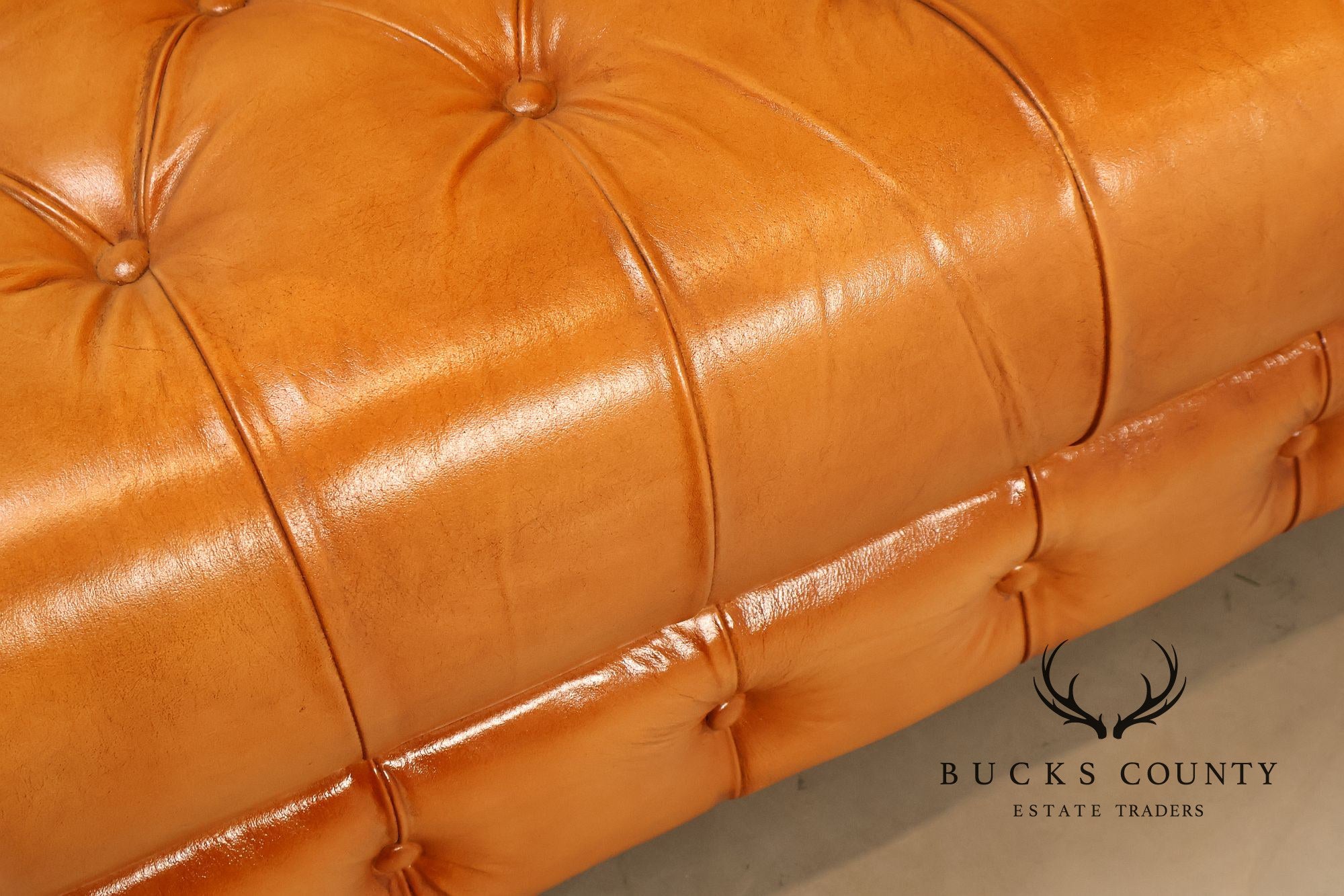 Tufted Leather Chesterfield Sofa