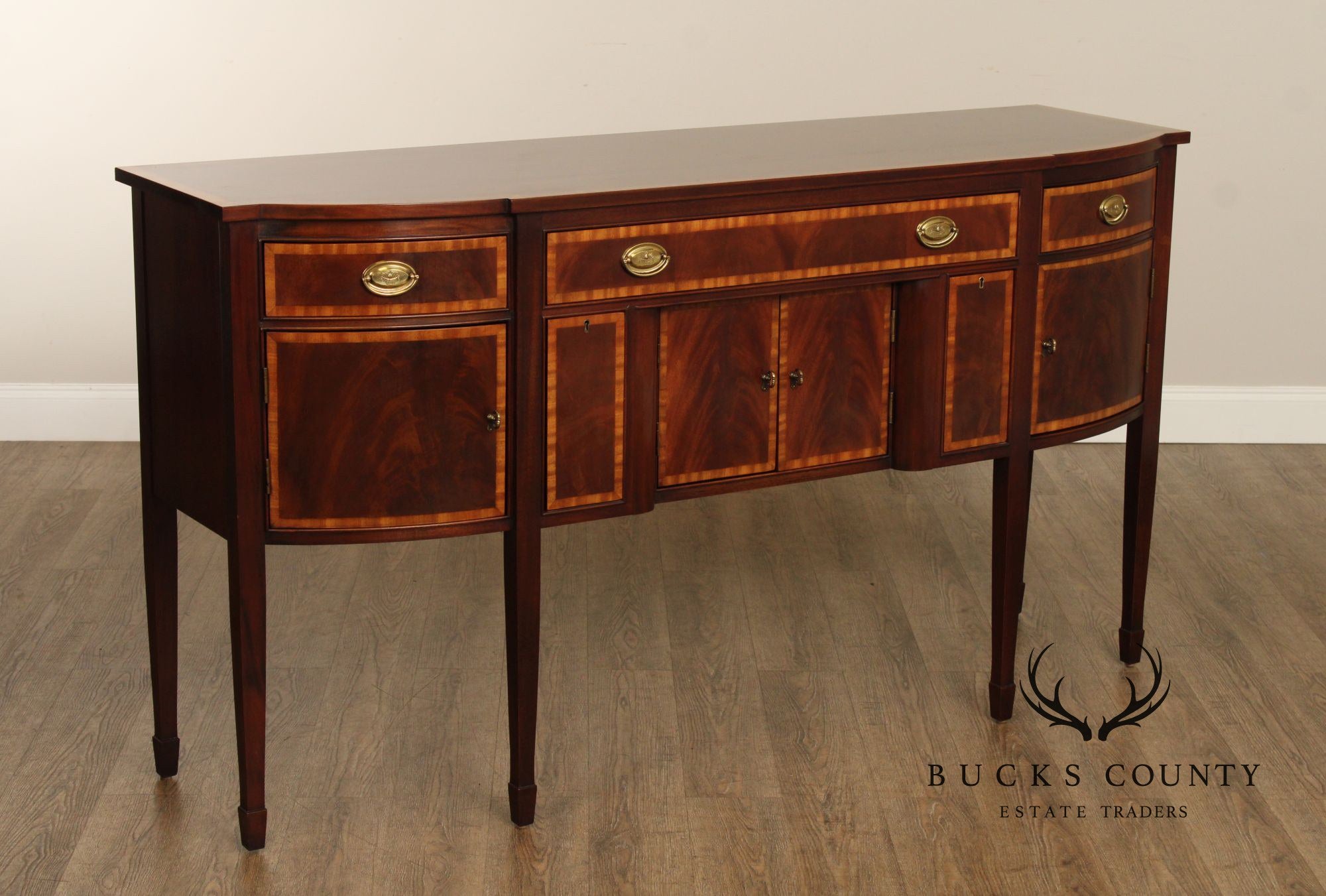 Ethan Allen Hepplewhite Style Mahogany Sideboard