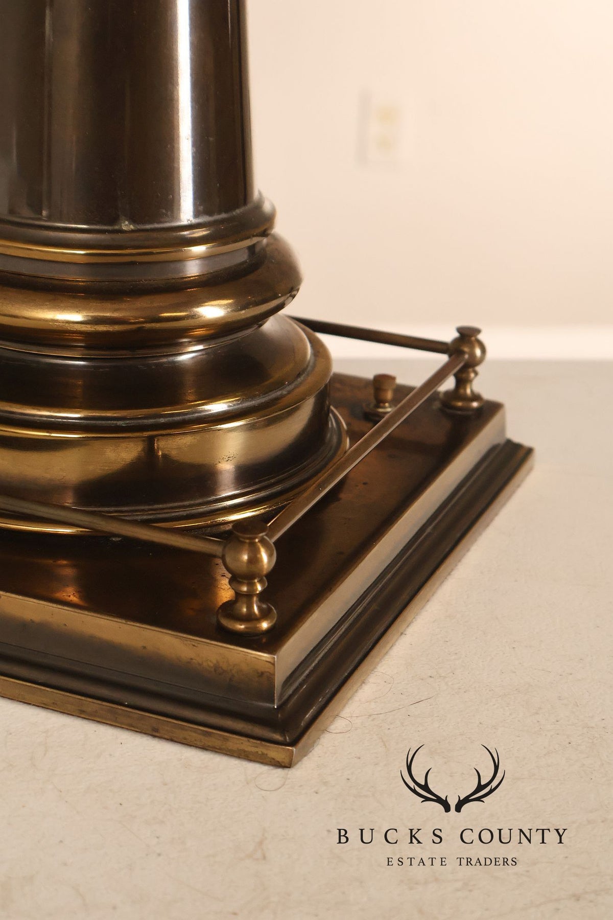 Stiffel Vintage Pair of Brass Baluster Table Lamps