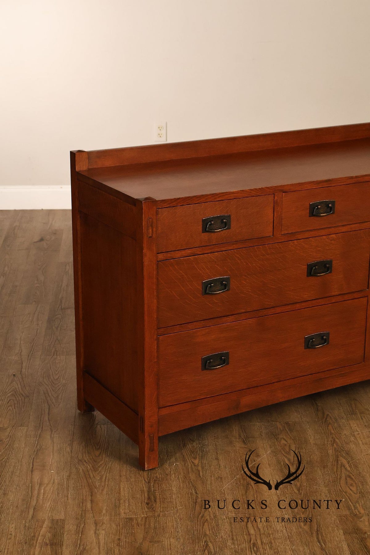 Stickley Mission Collection Oak Seven-Drawer Dresser